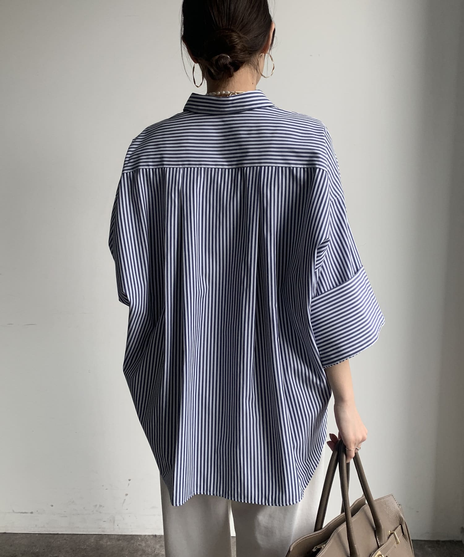 DOUDOU(ドゥドゥ) 【WEB限定】ビッグカフスシャツ