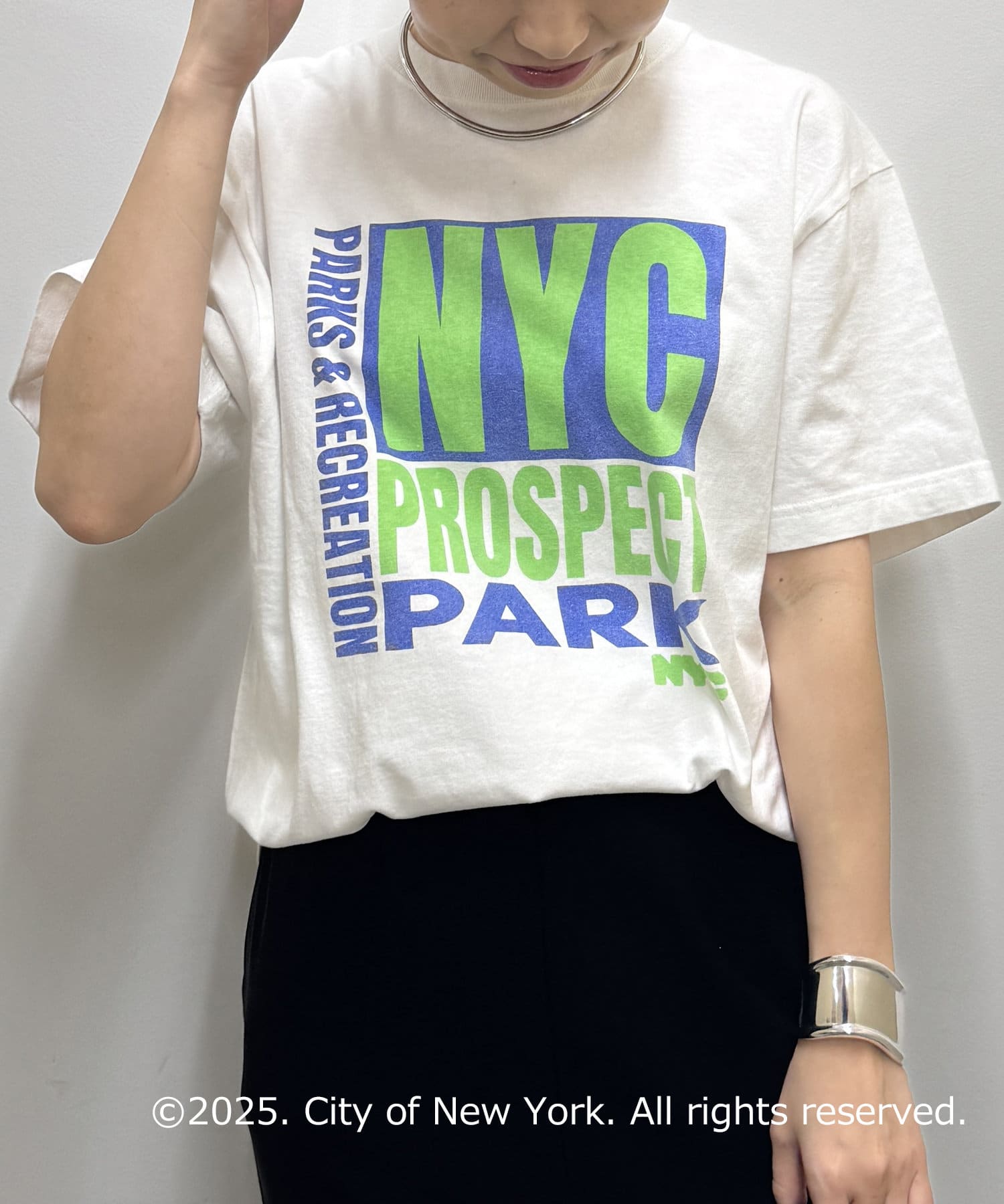 LOUNGEDRESS(ラウンジドレス) レディース 【GOOD ROCK SPEED】NYCボックスロゴ Tシャツ オフホワイト