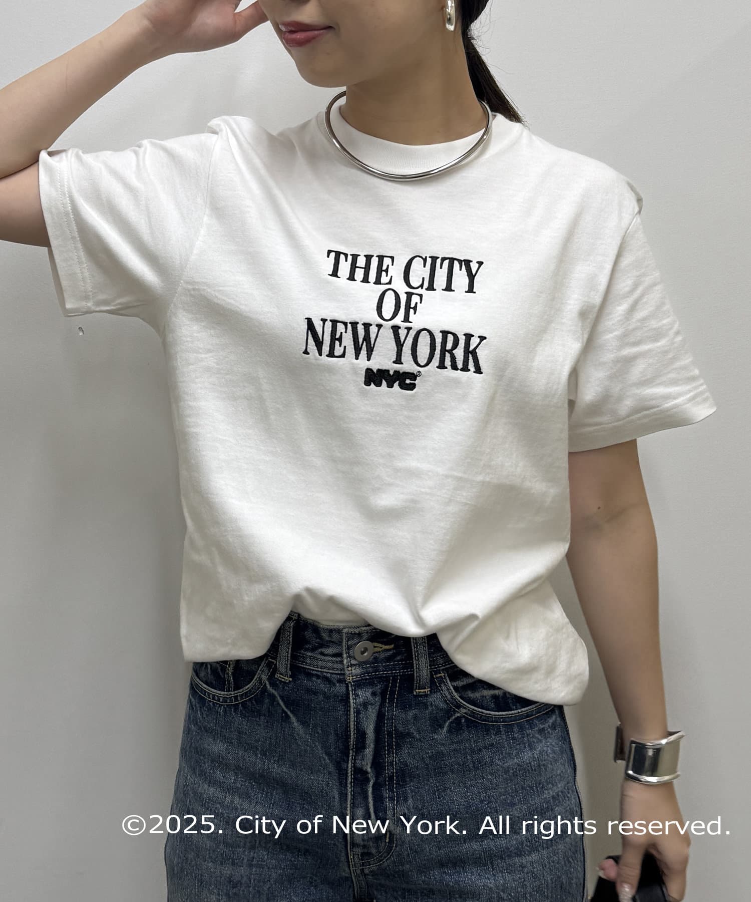 LOUNGEDRESS(ラウンジドレス) レディース 【GOOD ROCK SPEED】NYC Tシャツ オフホワイト