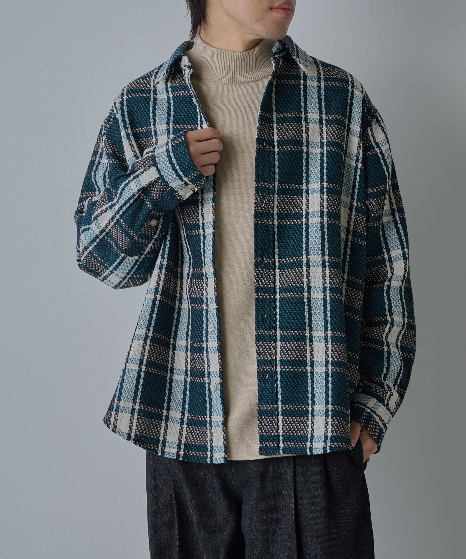 美品 あいみょん着用 COLONY 2139 チェックビッグ長袖シャツ