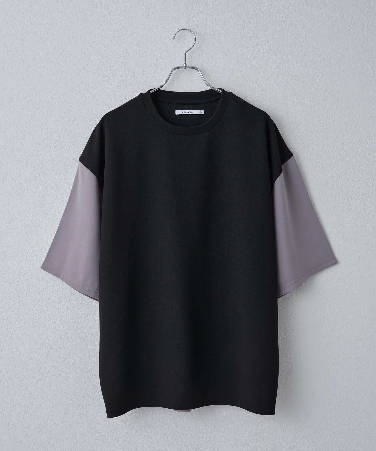 COLONY 2139(コロニー トゥーワンスリーナイン) ジョーゼットフハク切替半袖Tシャツ