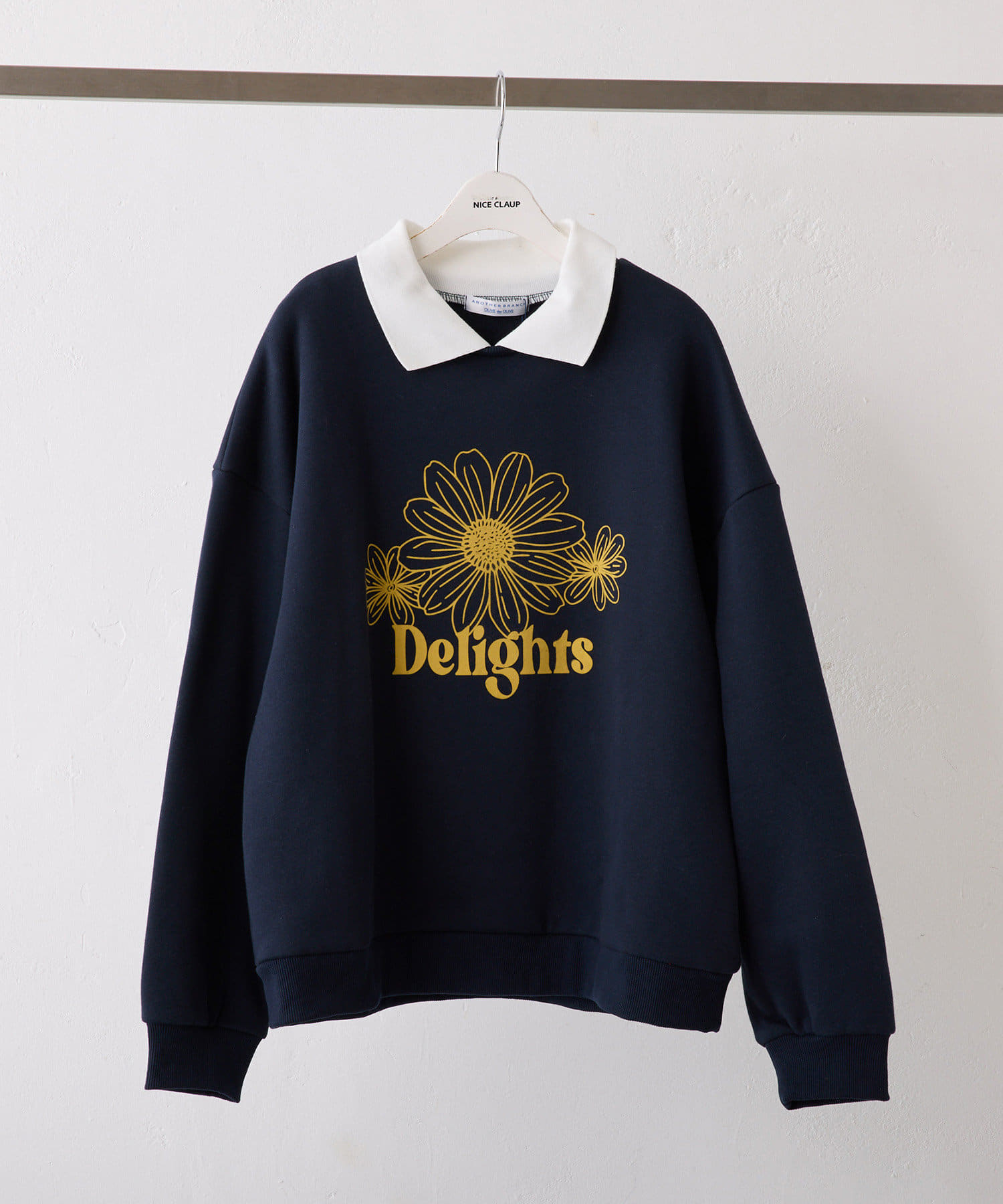 NICE CLAUP / OLIVE des OLIVE OUTLET(ナイスクラップ  / オリーブ デ オリーブ アウトレット) 【RMAF】衿つき裏起毛トレーナー