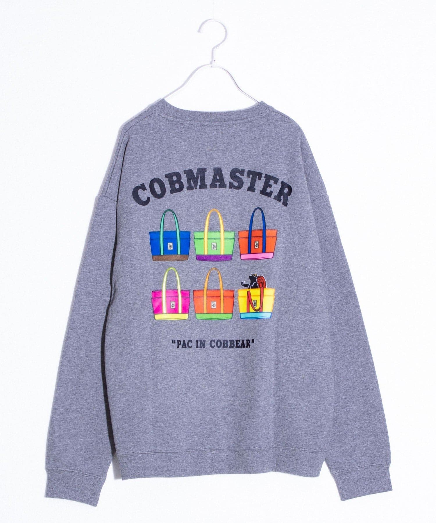 FREDY & GLOSTER(フレディ アンド グロスター) 【COBMASTER】トートバッグプリント 裏毛クルーネックスウェット