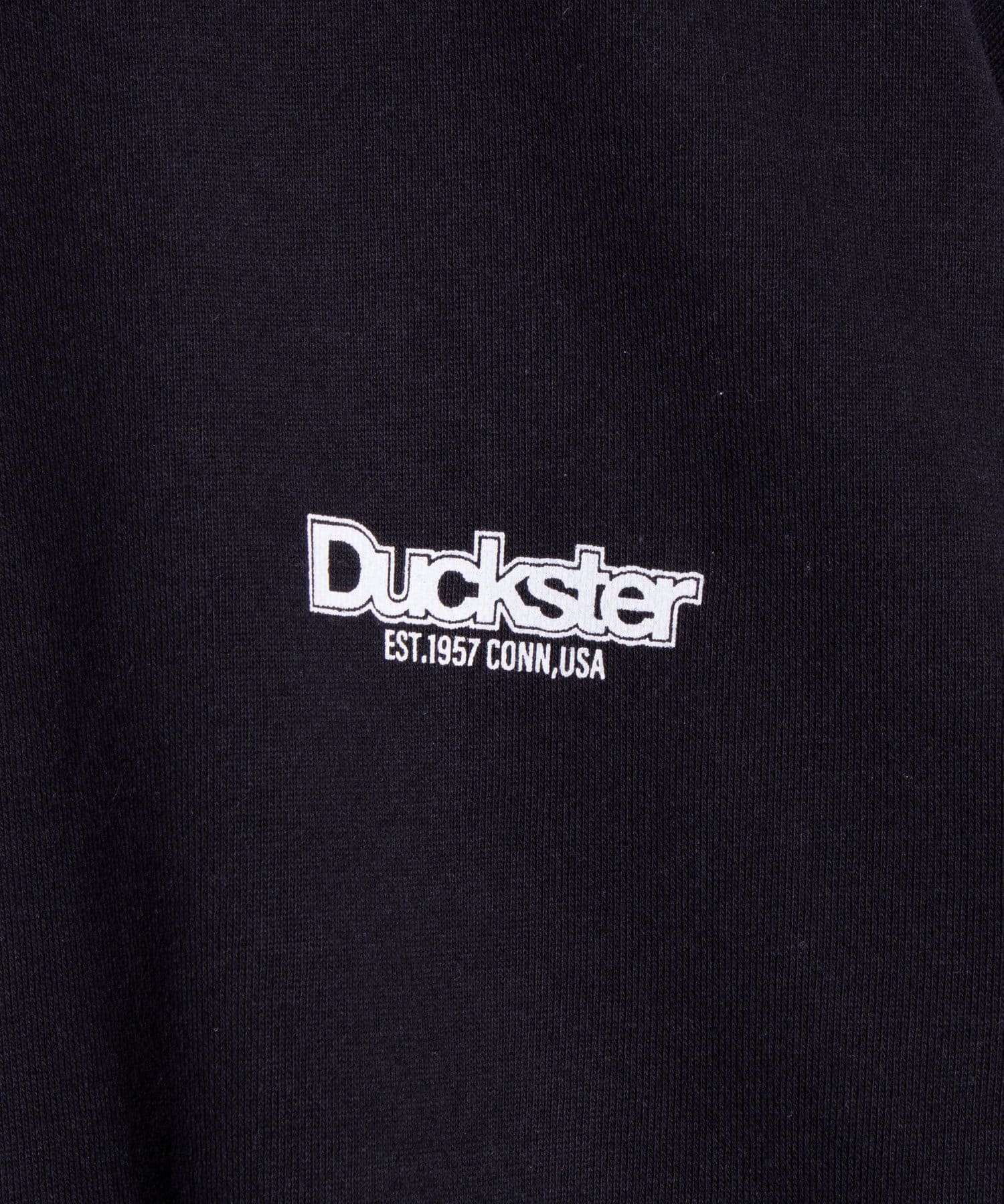 FREDY & GLOSTER(フレディ アンド グロスター) 【Duckster】バックプリント 裏毛クルーネックスウェット(ヒッチハイク）