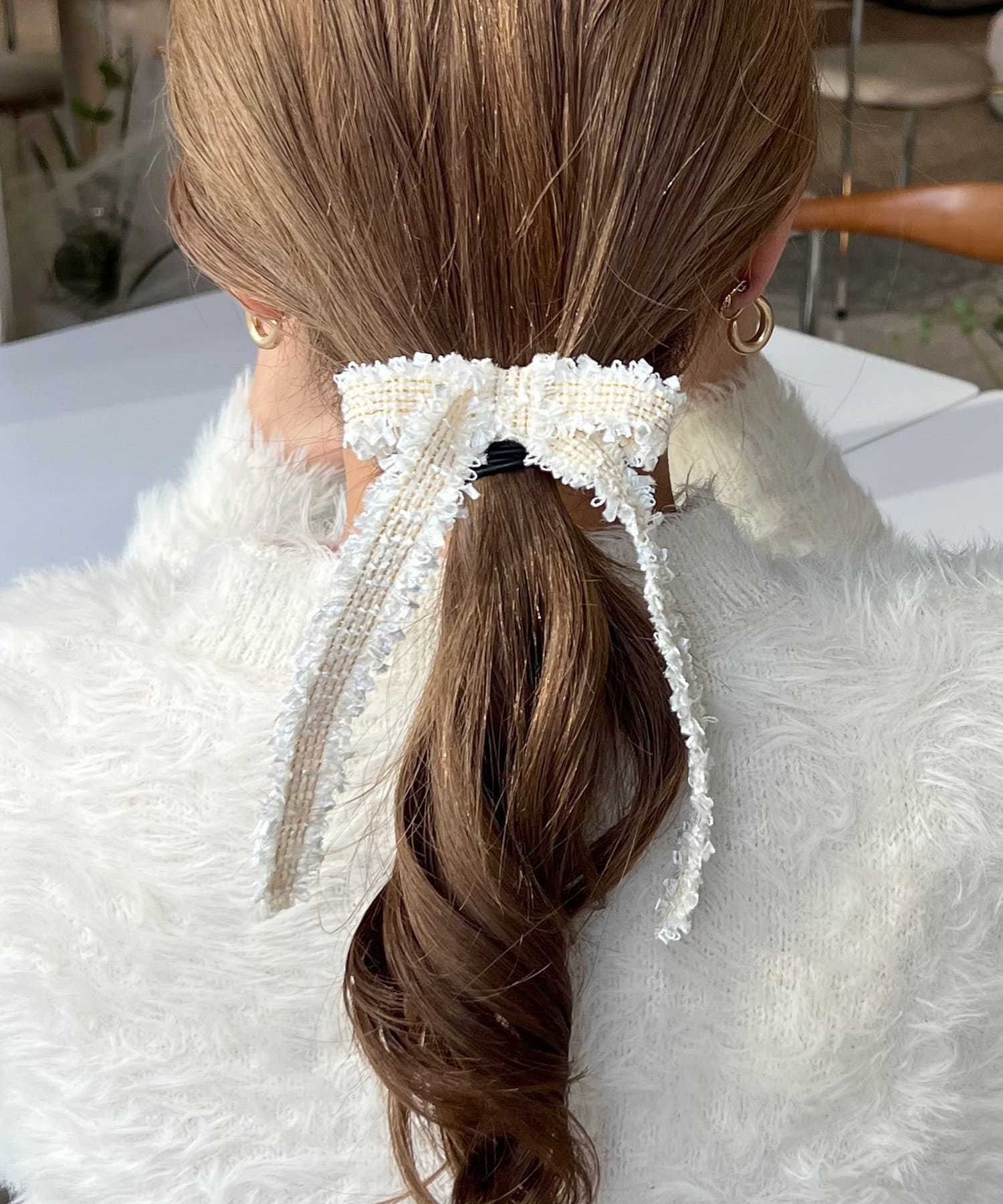 2まで　●ヘアリボン　専用 OUTLET】ヘアクリップ マーブルカラー リボン/HP-445 358879