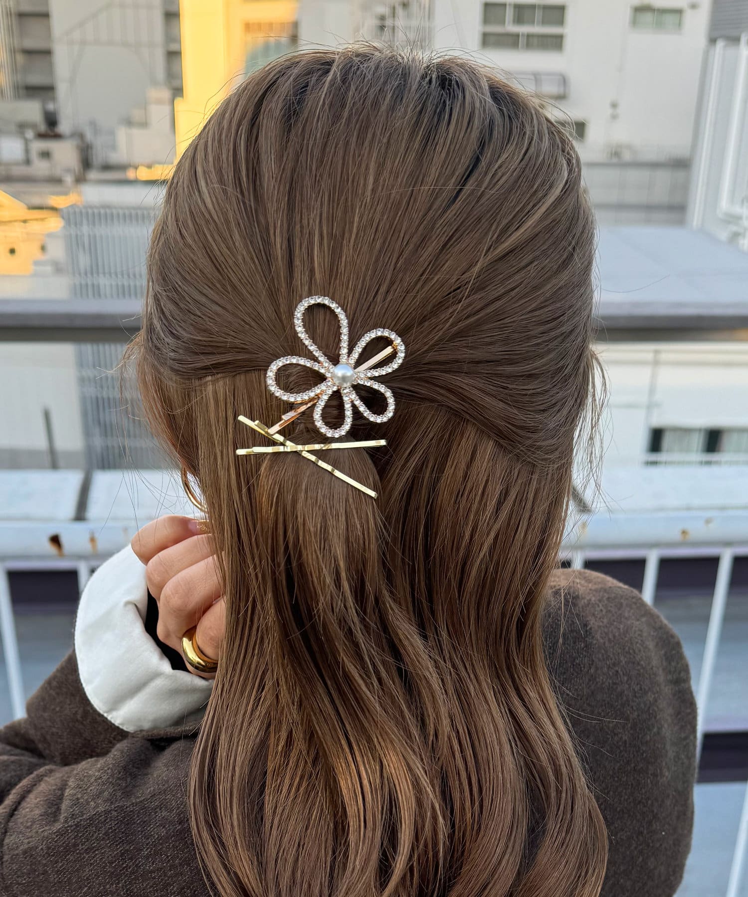 パールフラワーヘアピンセット(3P) | Lattice(ラティス)レディース