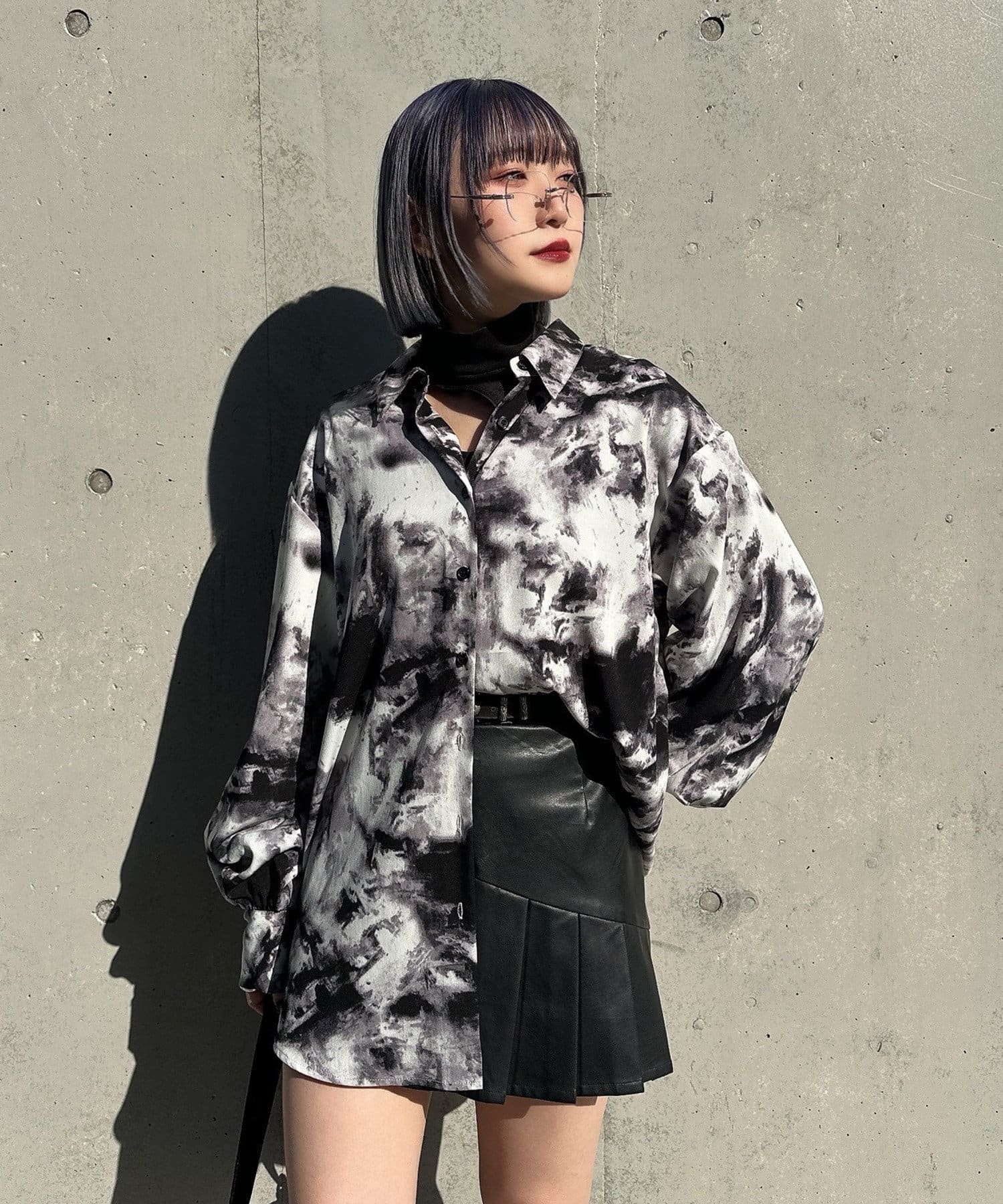 Mavie..7 柄シャツ Mavie..7】シアー柄シャツ（シャツ/ブラウス）｜Mavie..7