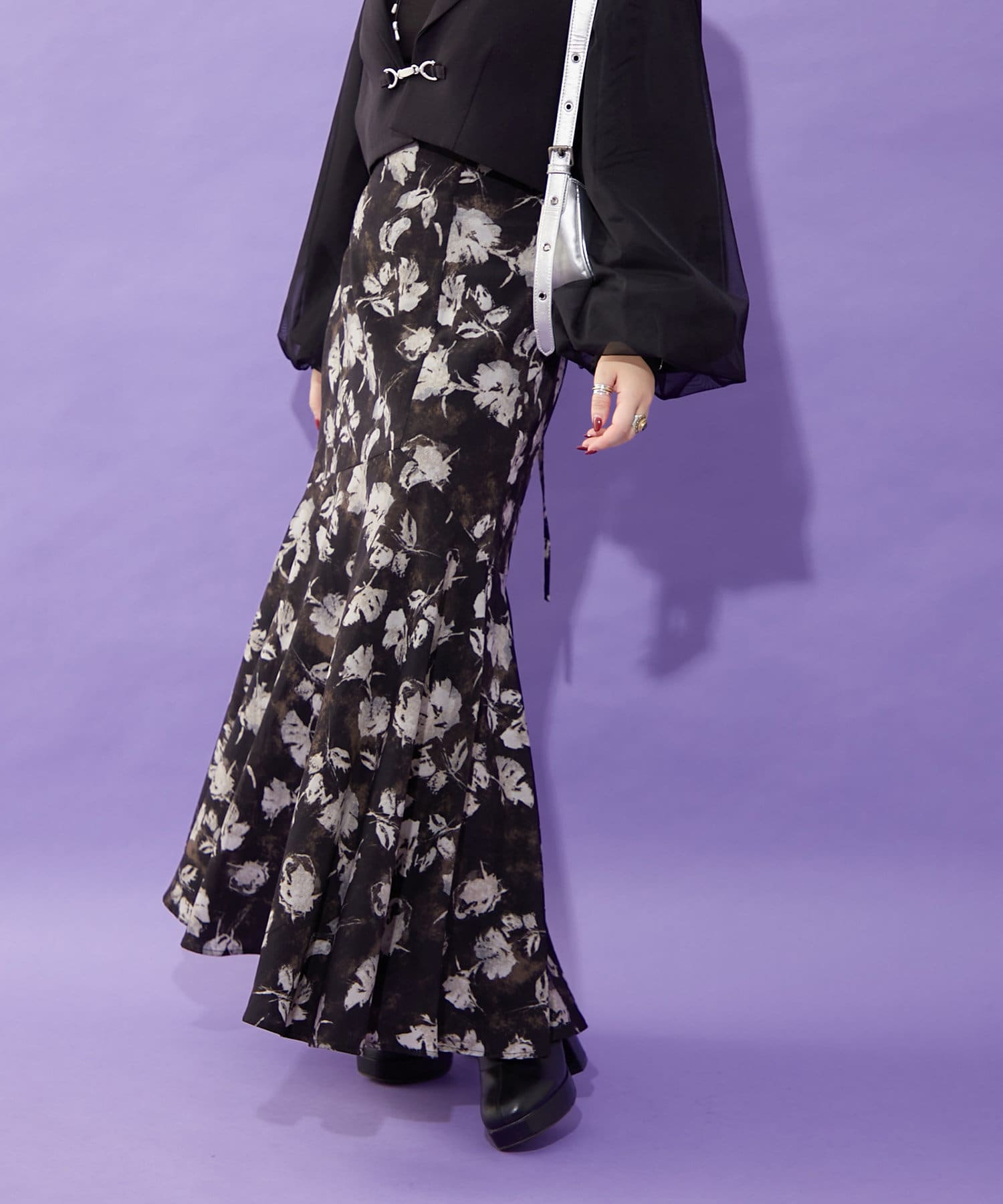お値下げ致しました！ハーリップトゥマーメイドスカート Mermaid Linen Ruffled Skirt（スカート）｜Her lip to（ハー