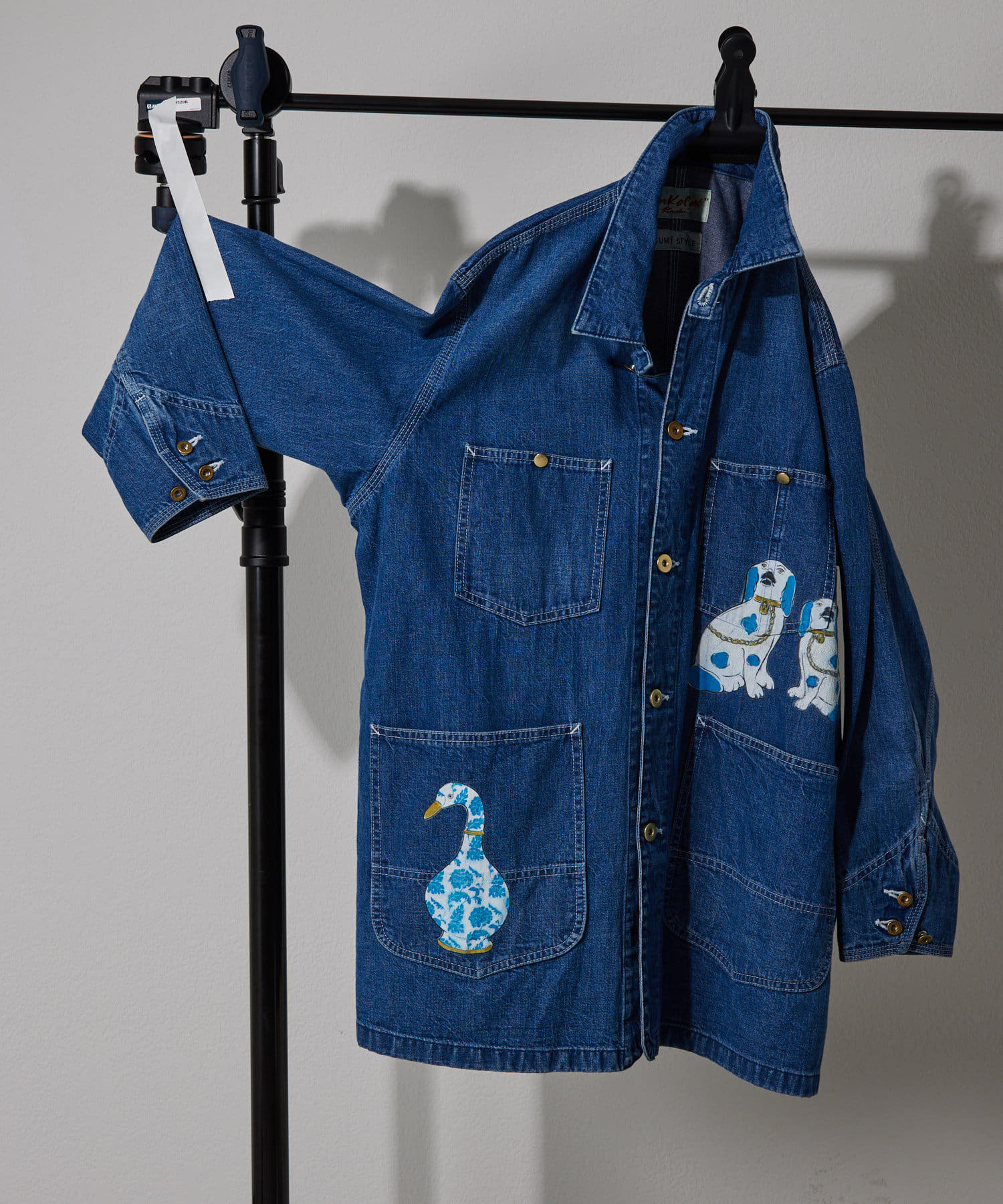ear PAPILLONNER(イア パピヨネ) ペイントデニムジャケット【Work of Art × SUM1 STYLE (ワークオブアートケンダイ×スミスタイル)】