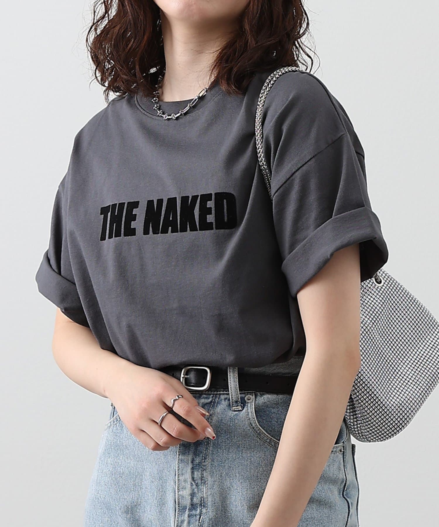 COLONY 2139(コロニー トゥーワンスリーナイン) レディース 【SS先行予約】THE NAKED Tシャツ チャコールグレー