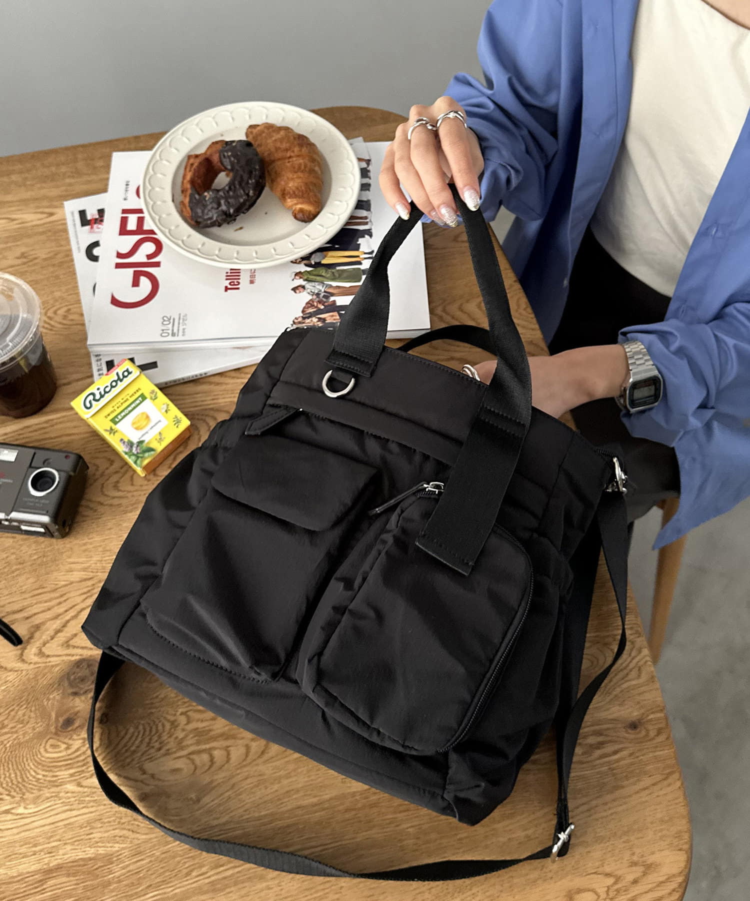 超特価激安 新色予約受付中！/11ポケットで収納力◎】ユーティリティパフィ バッグ