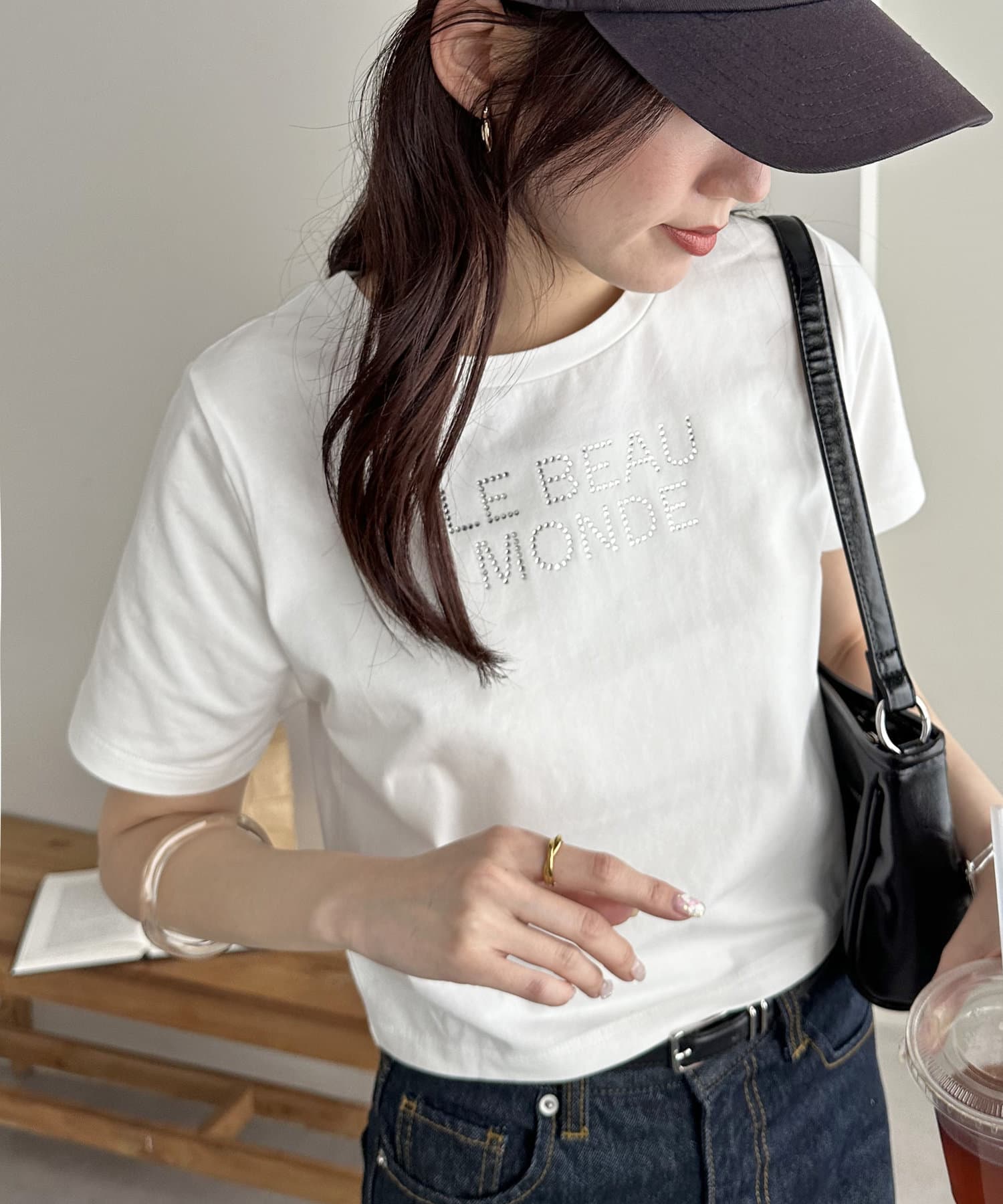 tシャツ キラキラロゴドロストミニPK レディース キラキラロゴミニTシャツ | DISCOAT(ディスコート)レディース