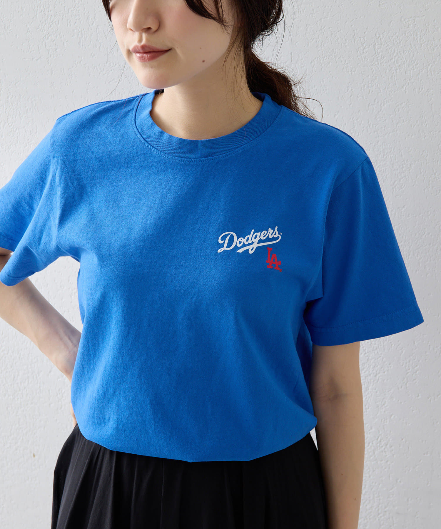 Whim Gazette(ウィム ガゼット) 【Sporty＆Rich】Dodgers Serif T