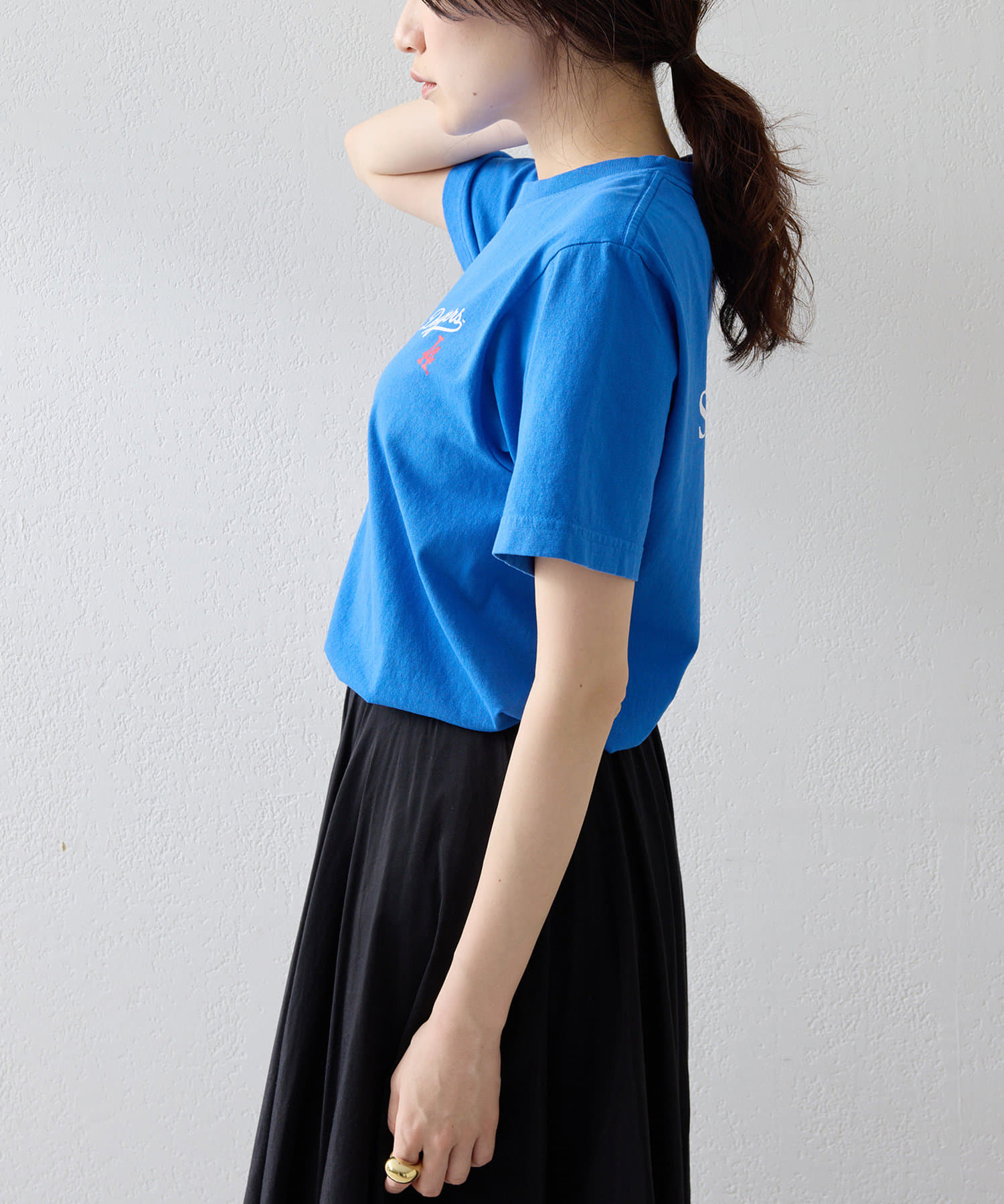 【ウィムガゼット】【Sporty＆Rich】Dodgers Serif T ウィムガゼット Whim Gazette 【Sporty＆Rich】Dodgers Serif T