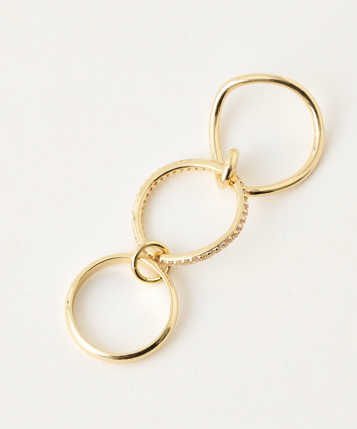 DISCOAT(ディスコート) 【GOLDY】2wayトリプルノットリング