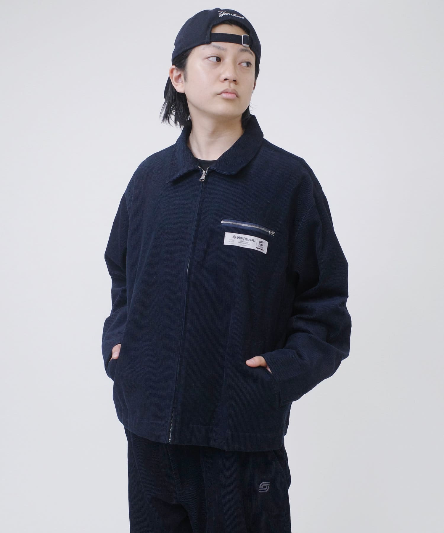 セットアップ可能品番【Sourcream】コーデュロイジップブルゾン