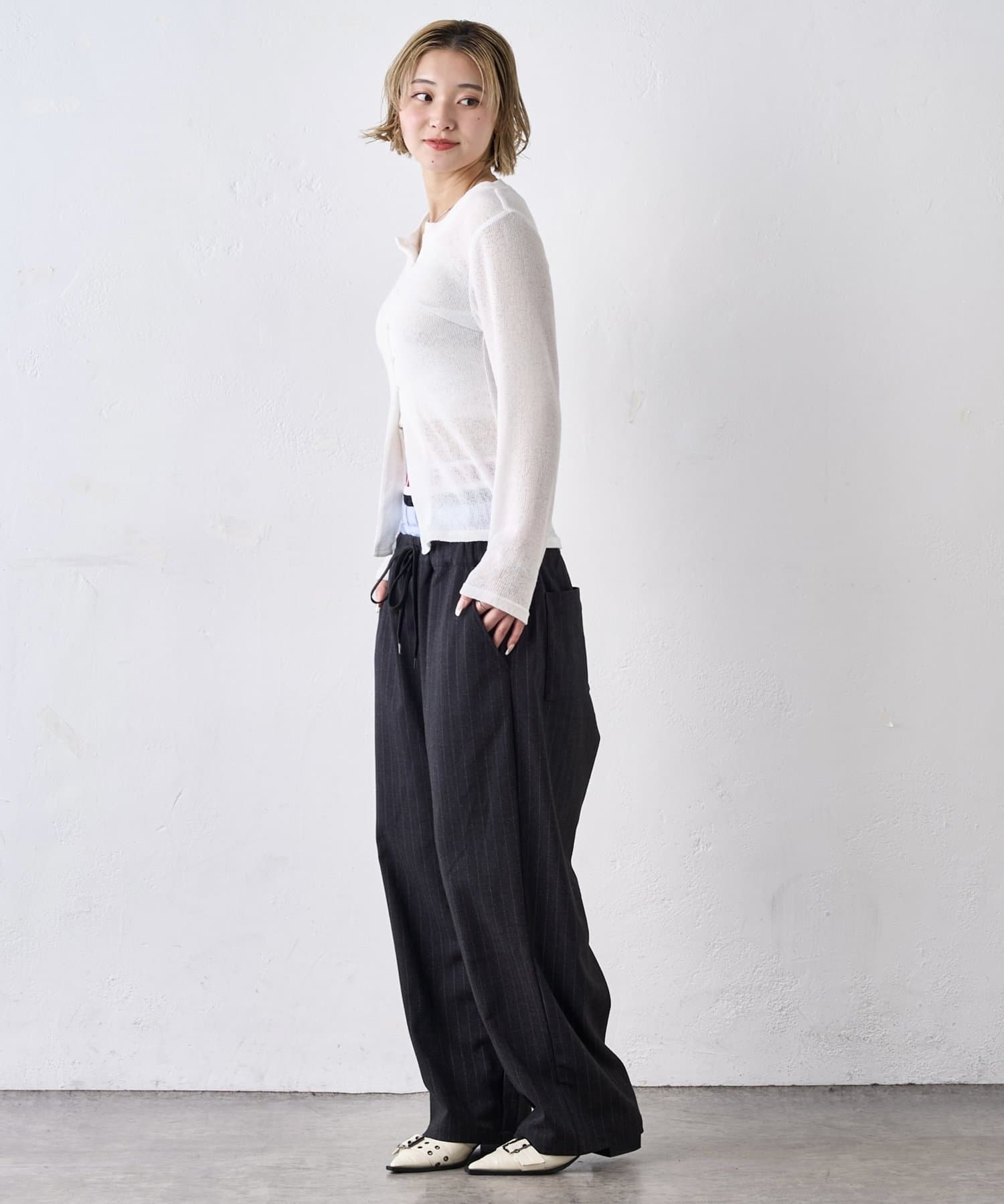 WHO’S WHO gallery(フーズフーギャラリー) Six M/シックスエム トリプルレイヤードパンツ