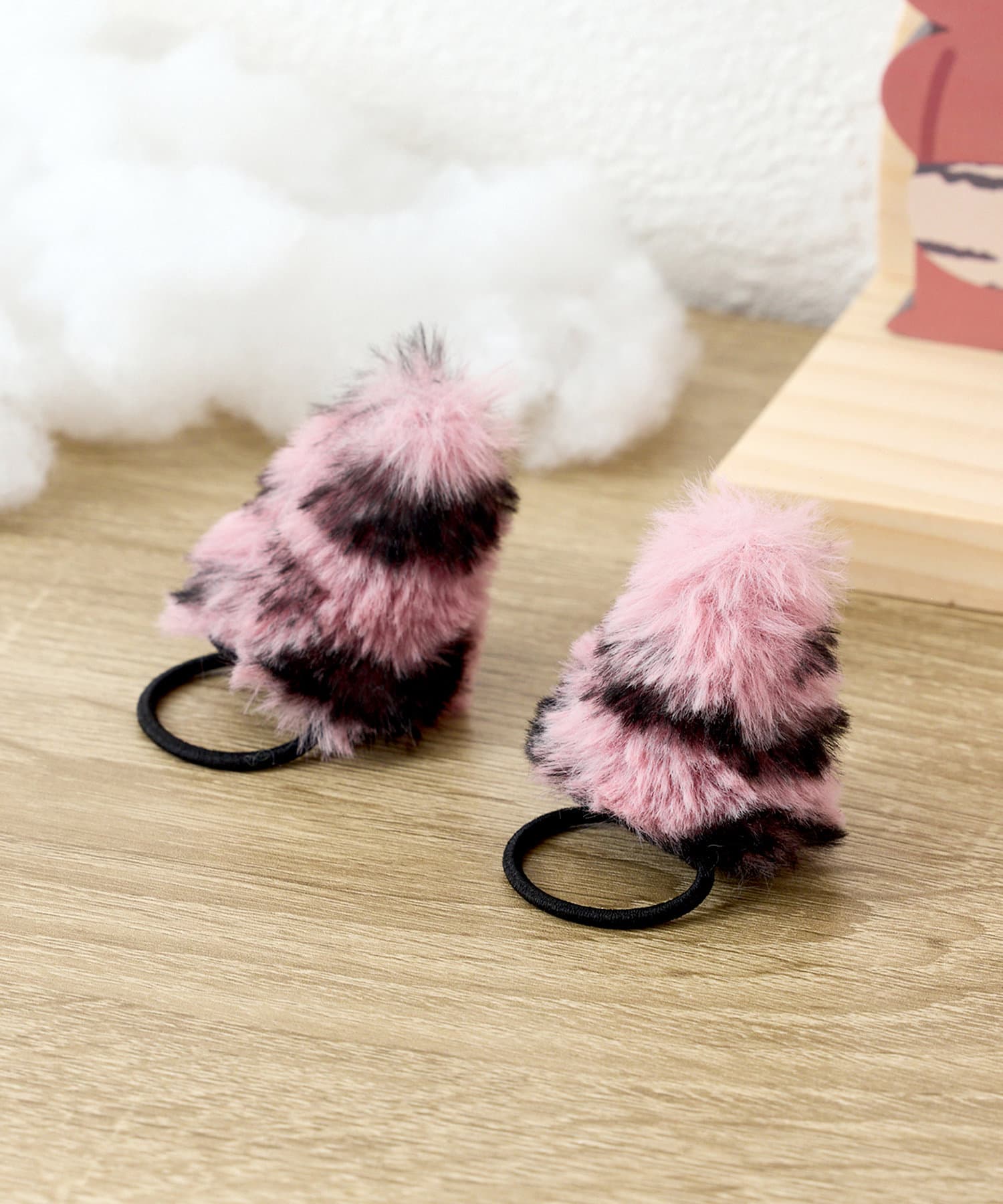 編みぐるみ♡まめしば♡ベビーヘアクリップ　ヘアゴム 編みぐるみ♡まめしば♡ベビーヘアクリップ ヘアゴム