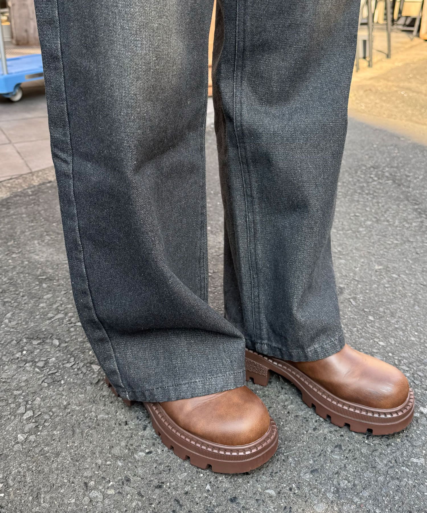 CIAOPANIC(チャオパニック) オーバーダイブラストワイドデニム