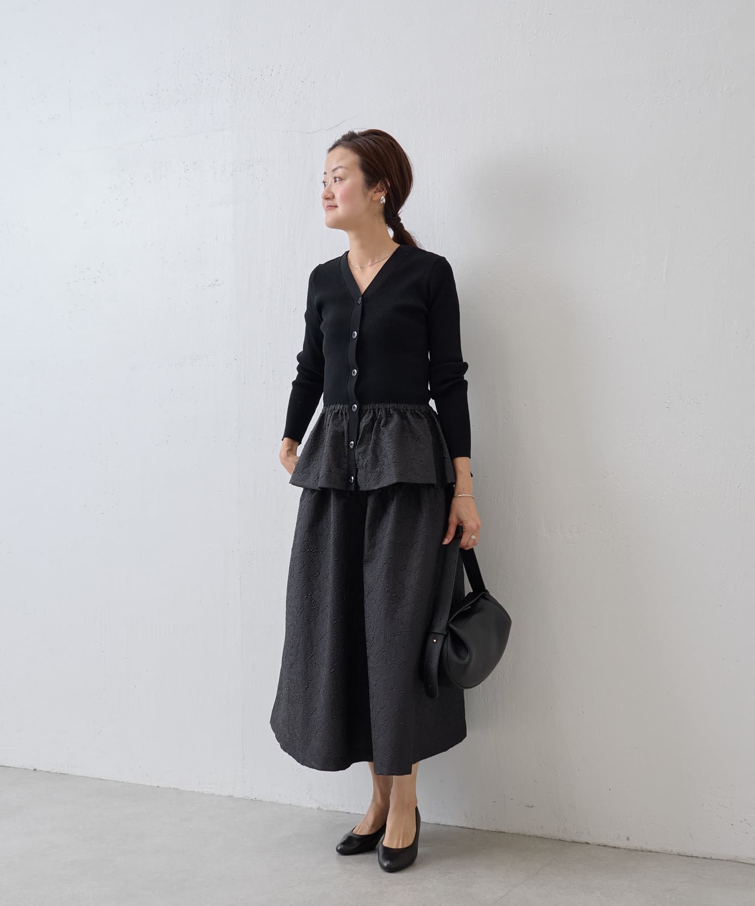 麻調合繊マーメイドスカート BEARDSLEY 交わし 