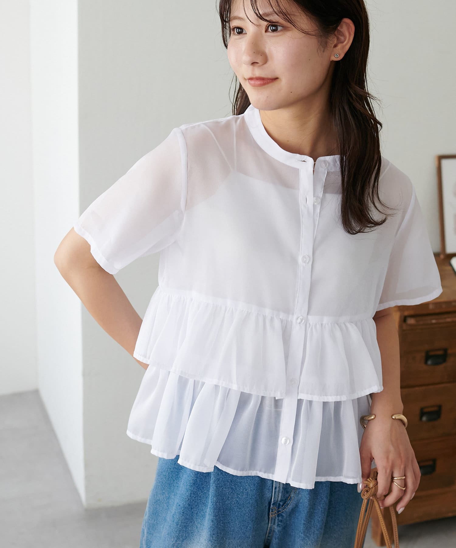 人気の休日と詩　可愛い　半袖　ブラウス　フリーサイズ 9fe1ce5d420d8fe12718ecc82a971c