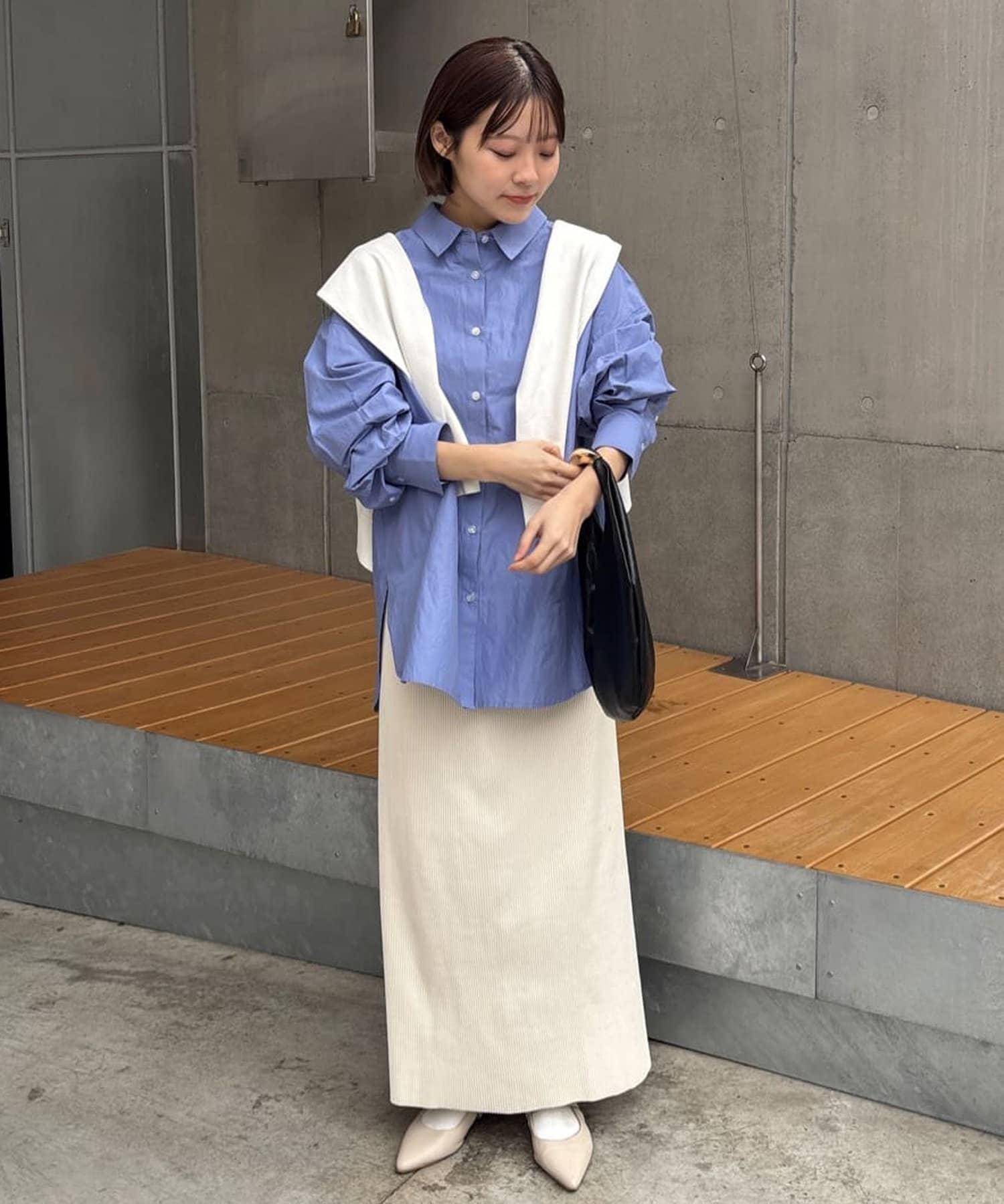 DISCOAT(ディスコート) 【着回し力の高い万能シャツ！】ブロードビッグシャツ