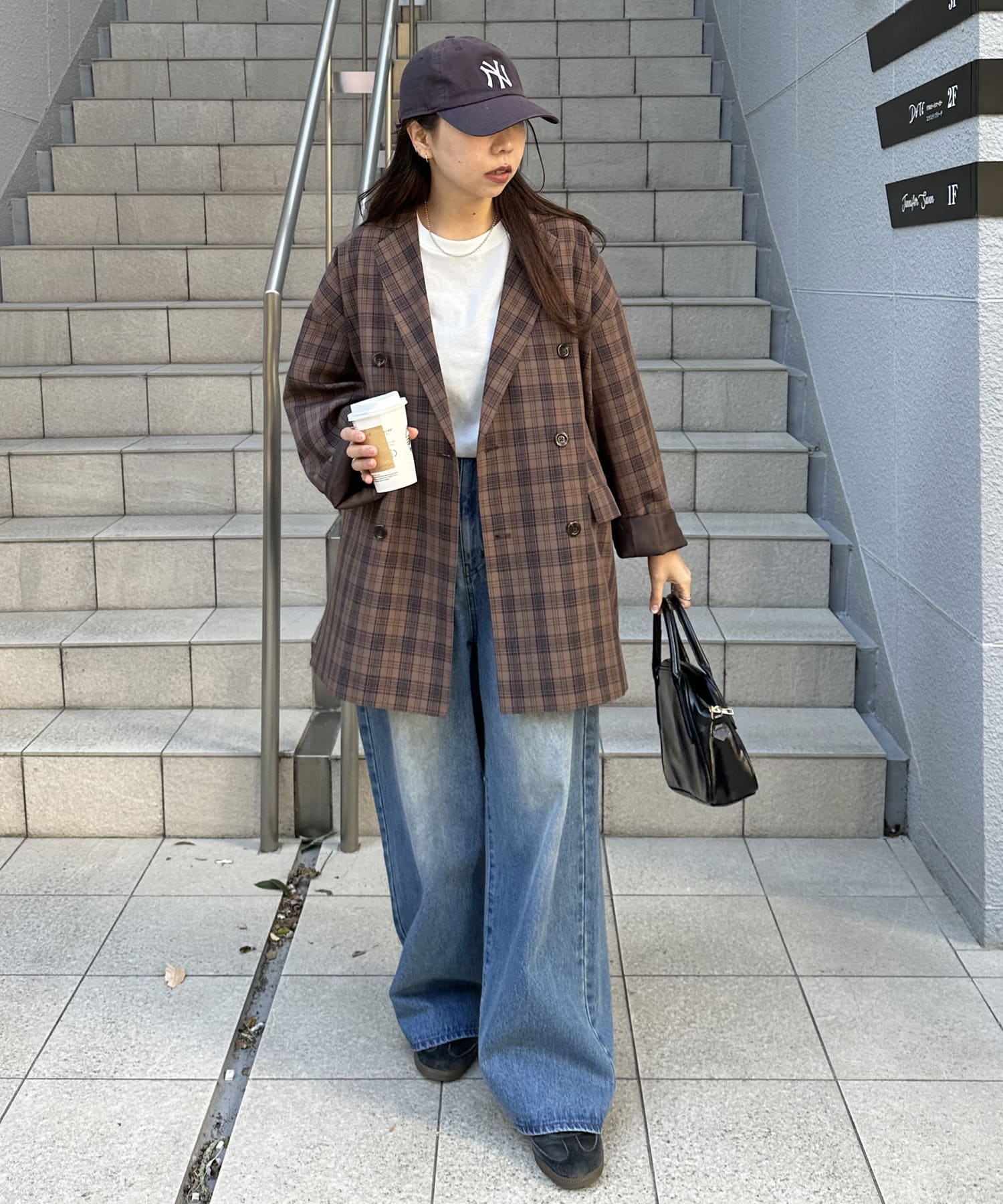Discoat｜《新色追加》チェックWブレストジャコット《ユニ