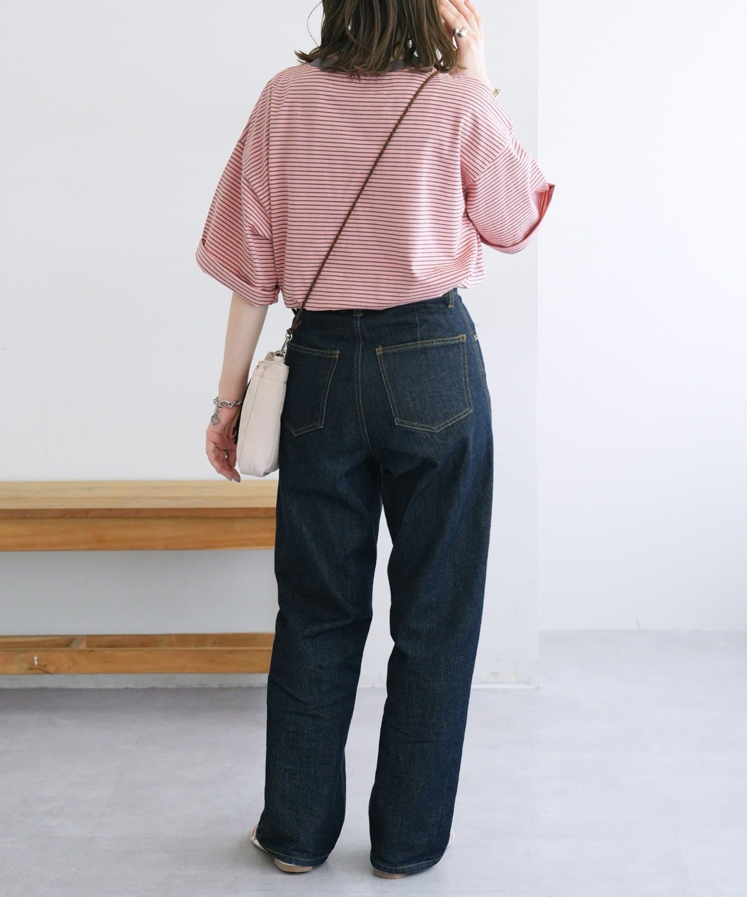 DISCOAT(ディスコート) 【WEB限定】ボーダービッグ半袖Tシャツ