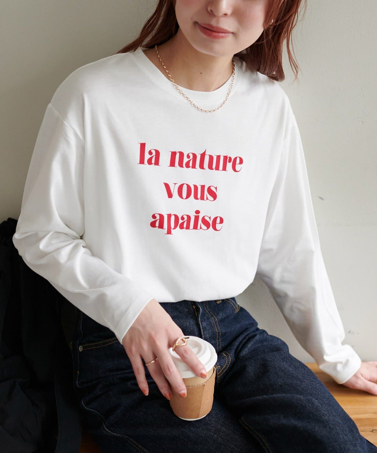 DISCOAT(ディスコート) レディース 【WEB限定】カールロゴTシャツ ホワイトその他3