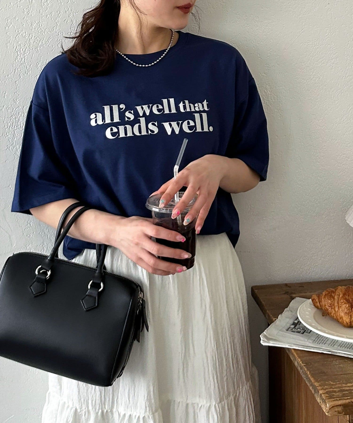 DISCOAT(ディスコート) 【WEB限定】半袖アメリカンロゴTシャツ