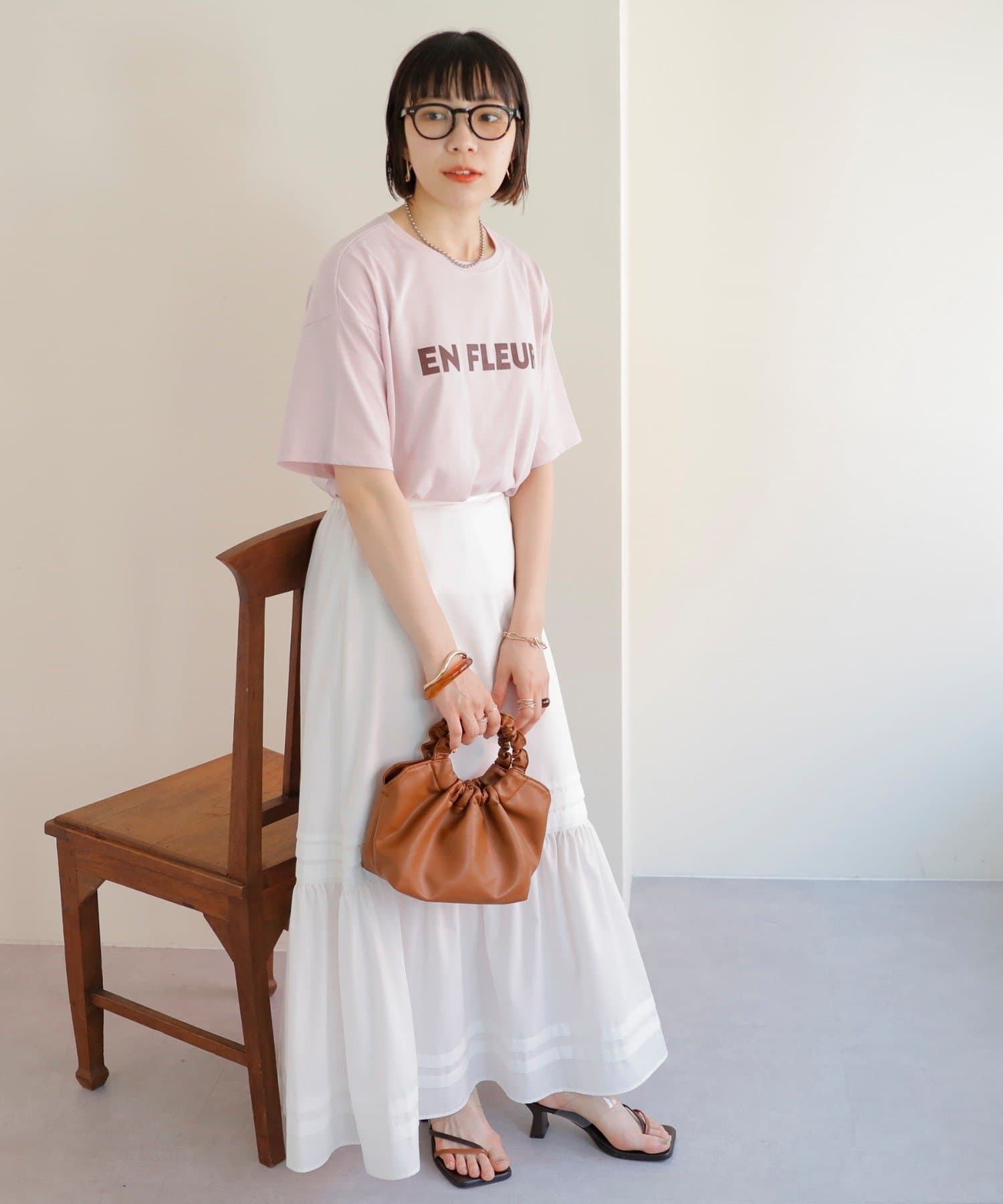 DISCOAT(ディスコート) 【WEB限定】アーチロゴ半袖Tシャツ