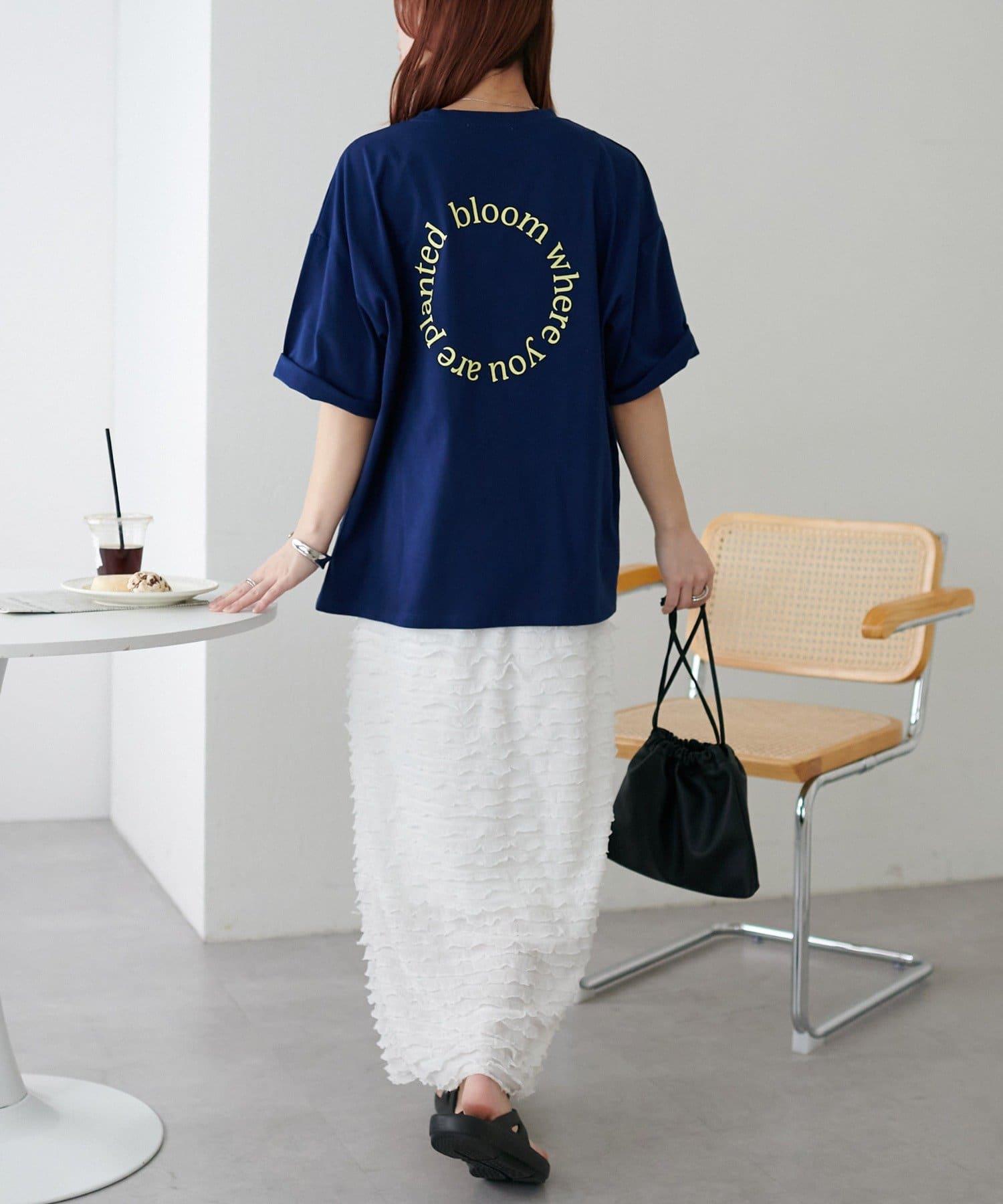 DISCOAT(ディスコート) 【WEB限定】バックサークルロゴTシャツ