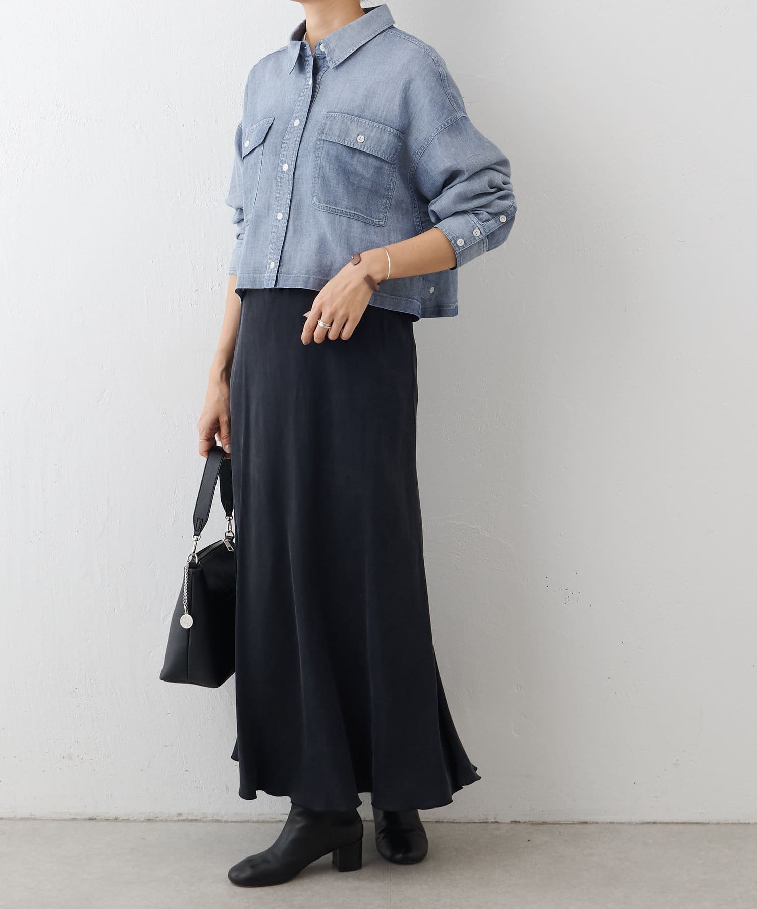 BEARDSLEY｜シフォンデニムシャツ | Rakuten Fashion(楽天