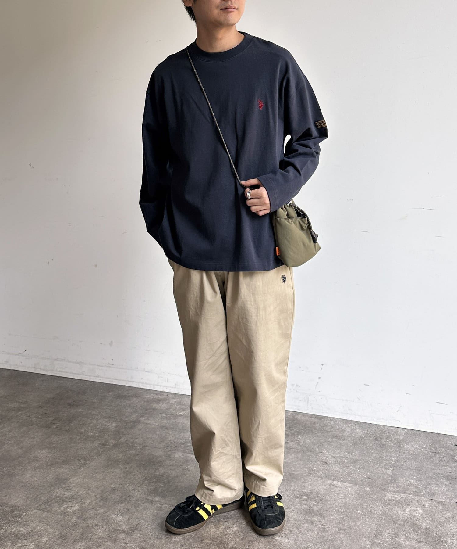 CPCM(シーピーシーエム) 【U.S. POLO ASSN.】1ポイント刺繍ヘビーウェイトロンT