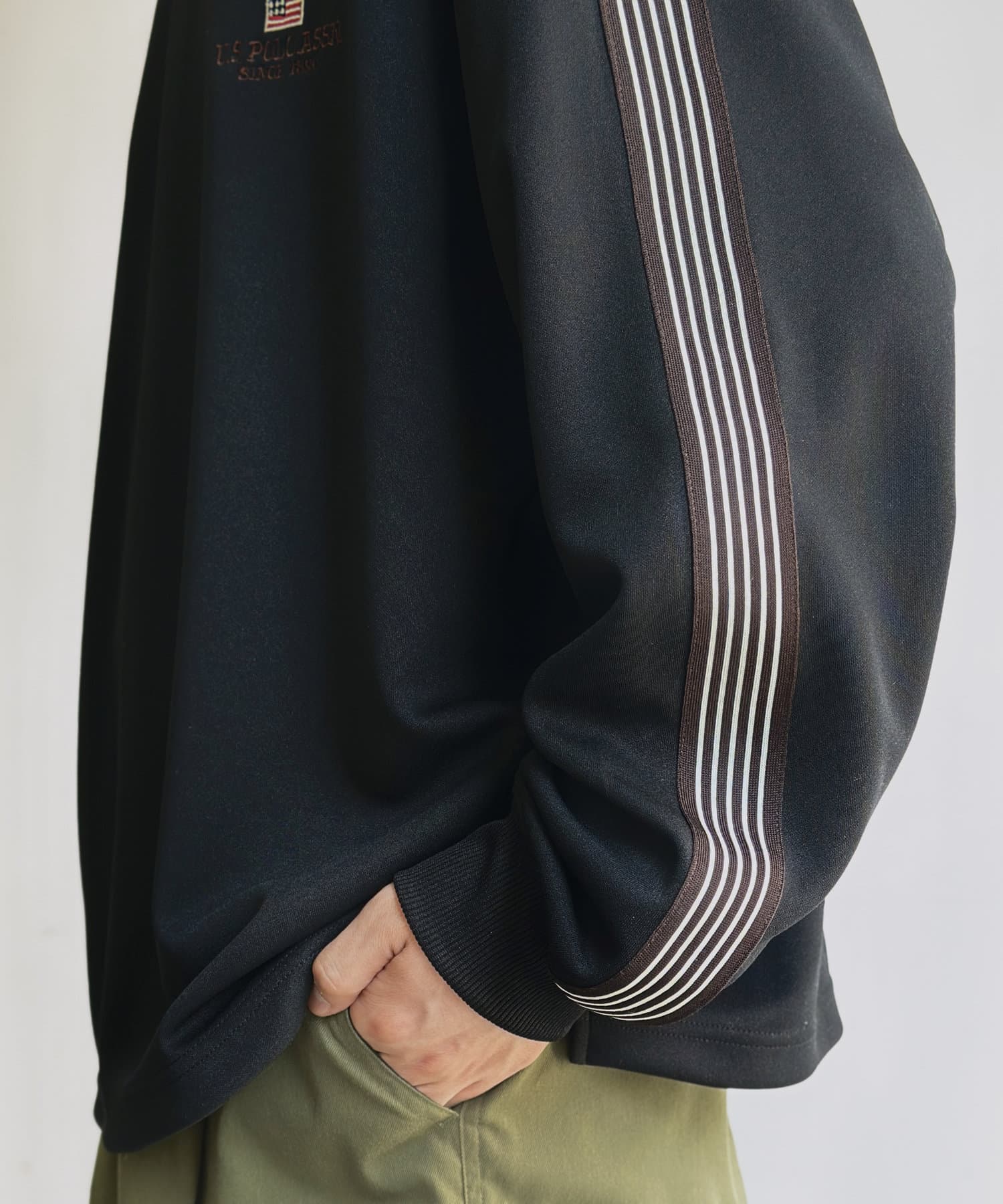 CPCM(シーピーシーエム) 【U.S. POLO ASSN.】袖ラインユニフォームプルオーバー