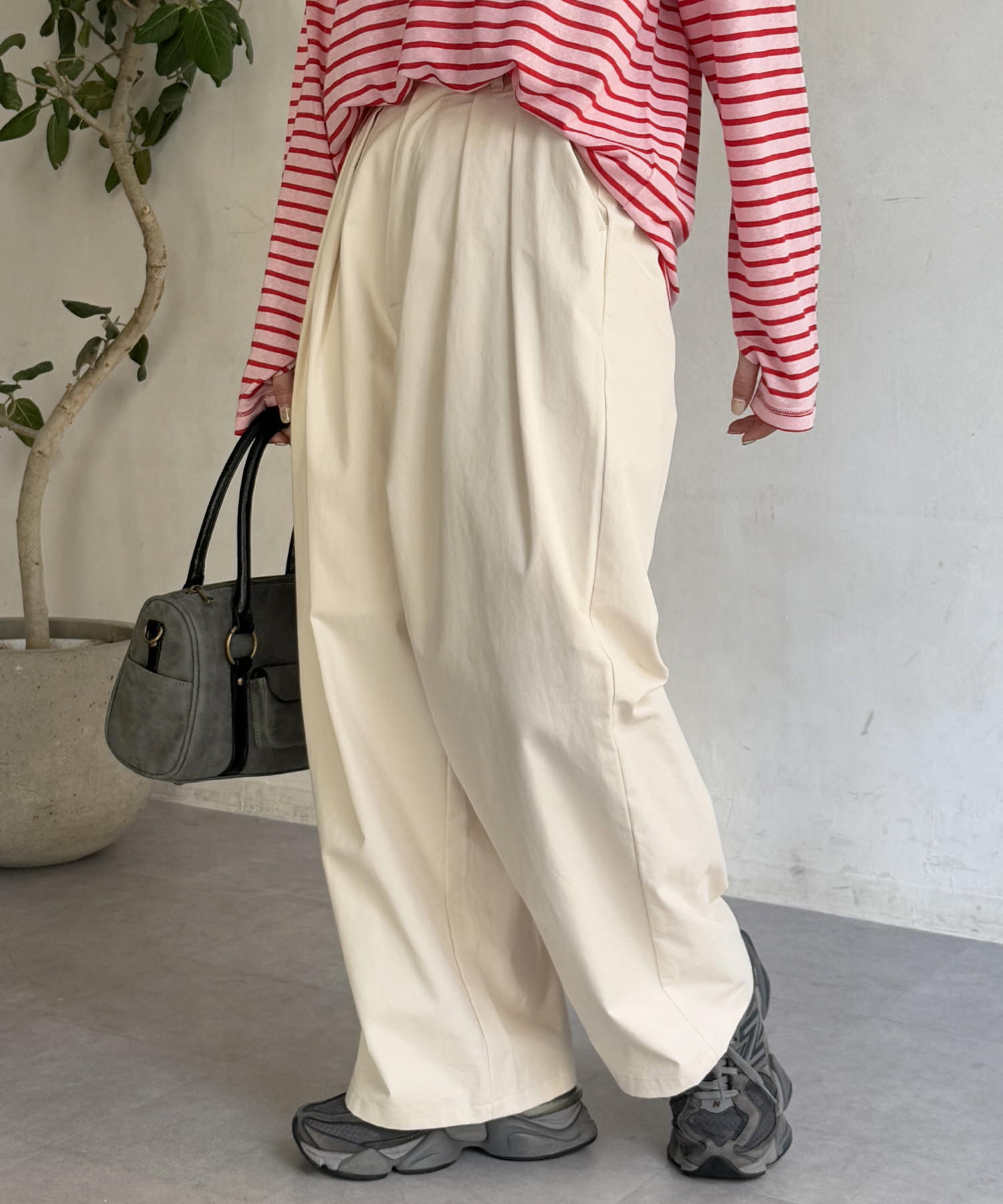 タックワイドチノパンツ | CPCM(シーピーシーエム)レディース