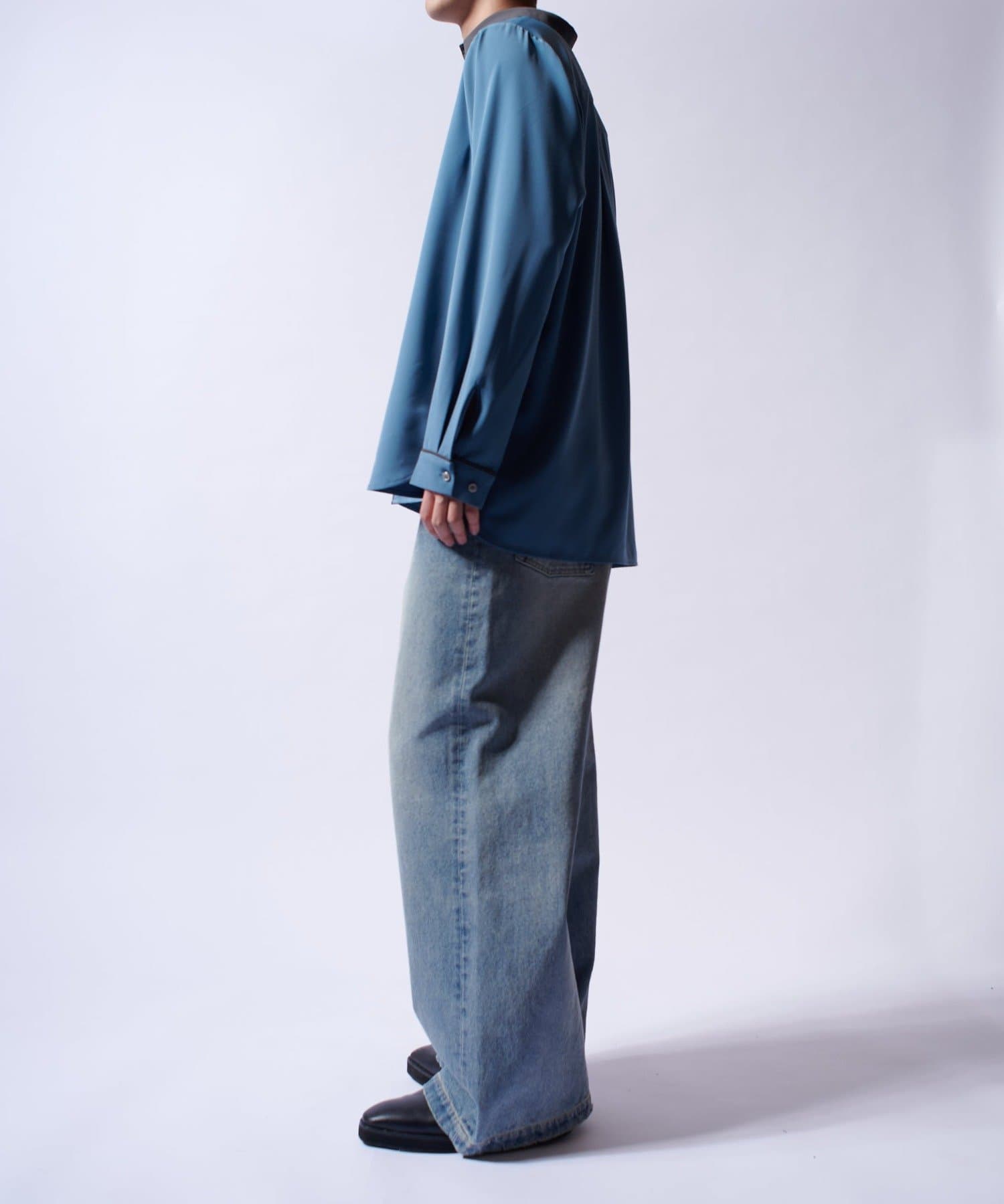 Lui's(ルイス) クレリックパイピングシャツ