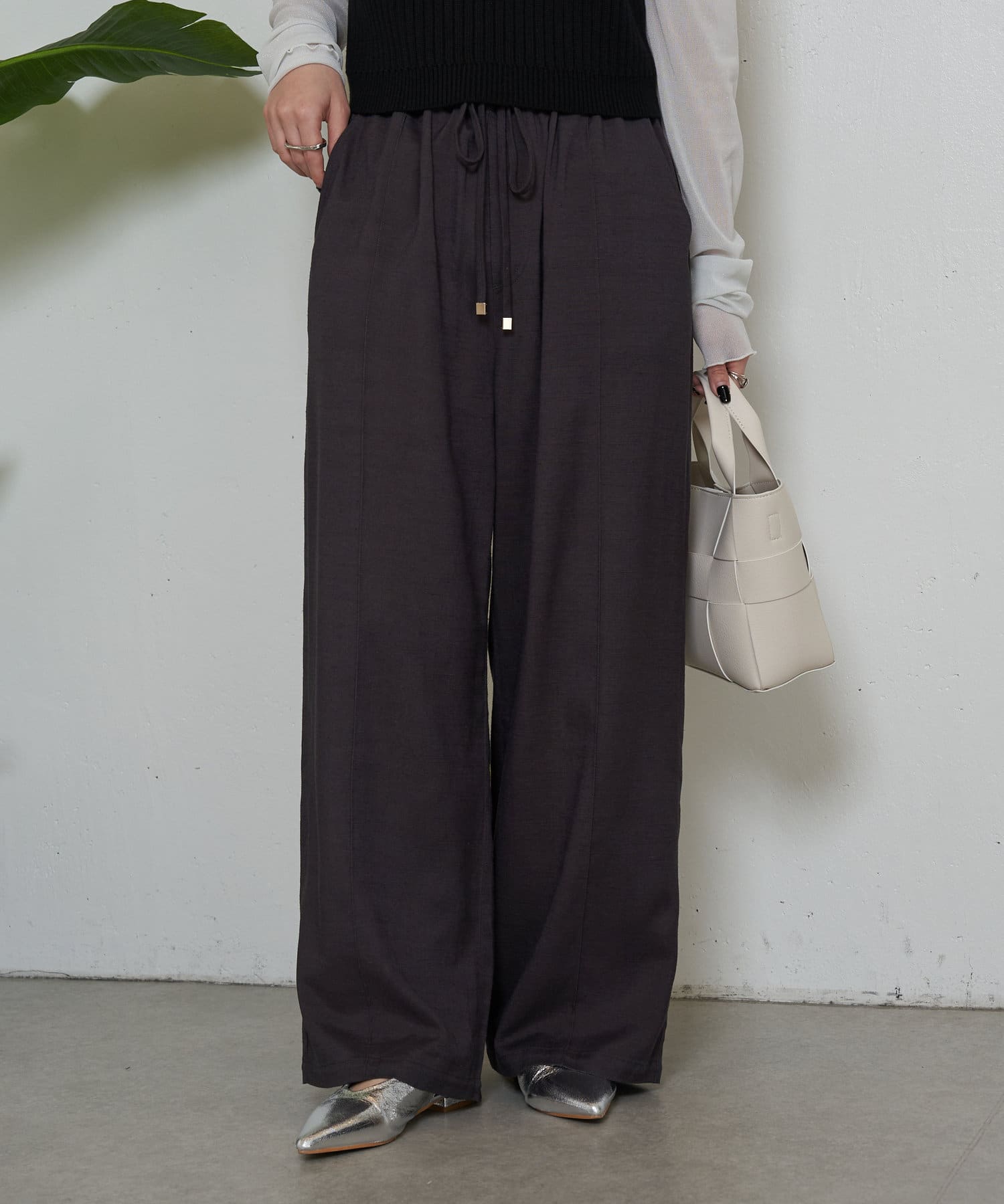 Jena　espace merveilleux(ジェナ　エスパスメルヴェイユ) 【サイズ展開あり】リネンイージーパンツ