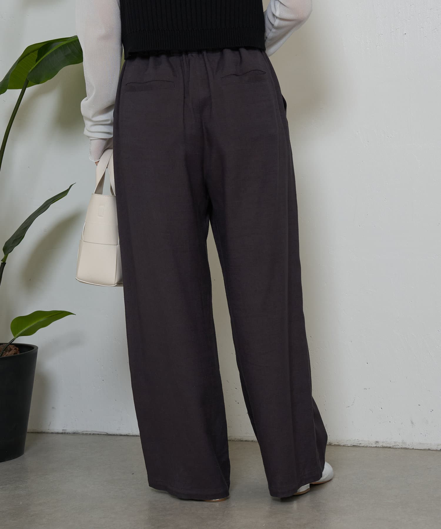 Jena　espace merveilleux(ジェナ　エスパスメルヴェイユ) 【サイズ展開あり】リネンイージーパンツ