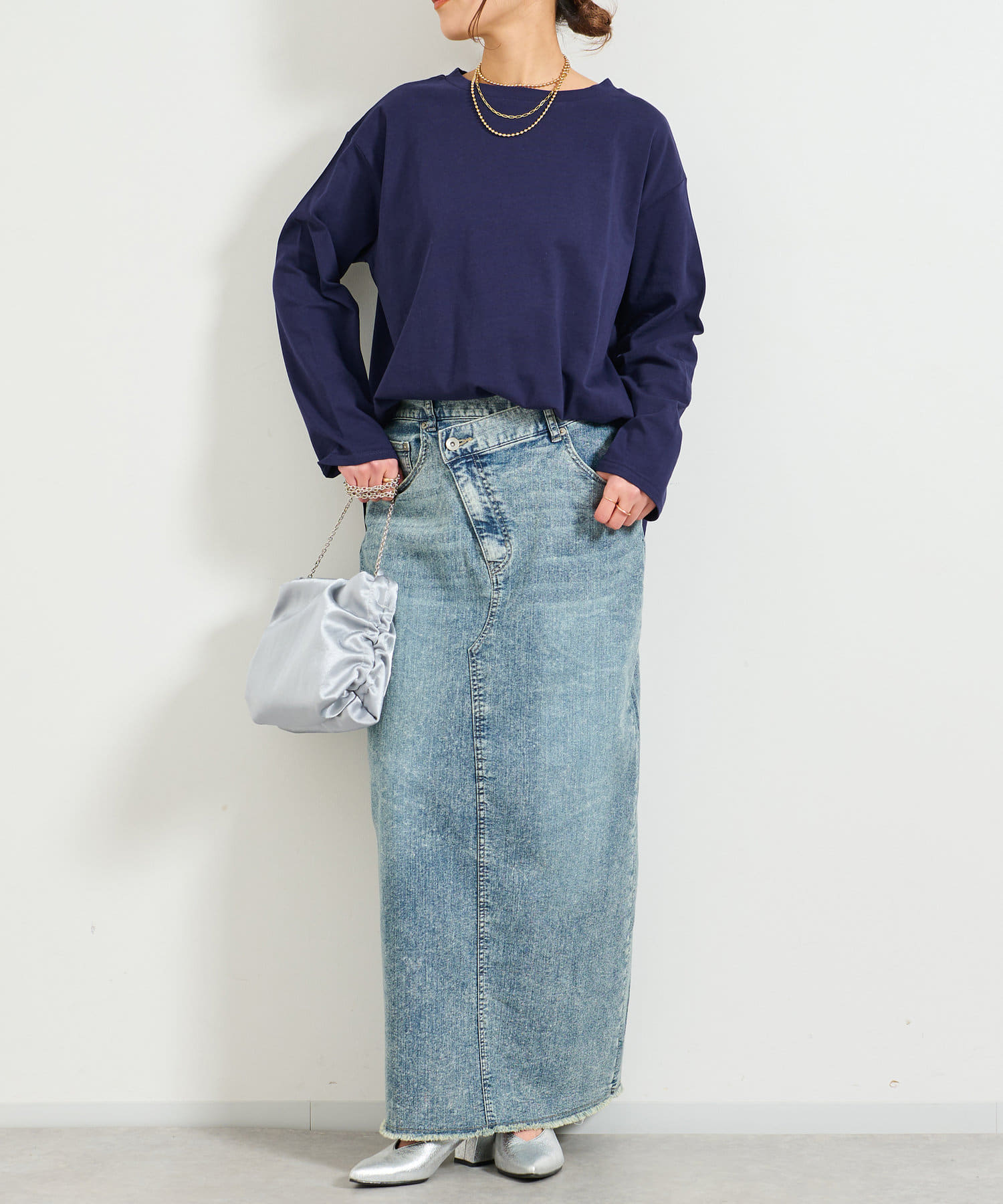 un dix cors(アンディコール) シルケット風シンプルロンT