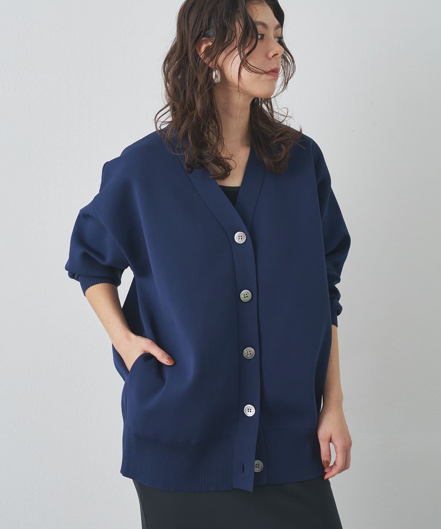 Drawing Numbers】ルーズロングニットカーディガン | Whim Gazette