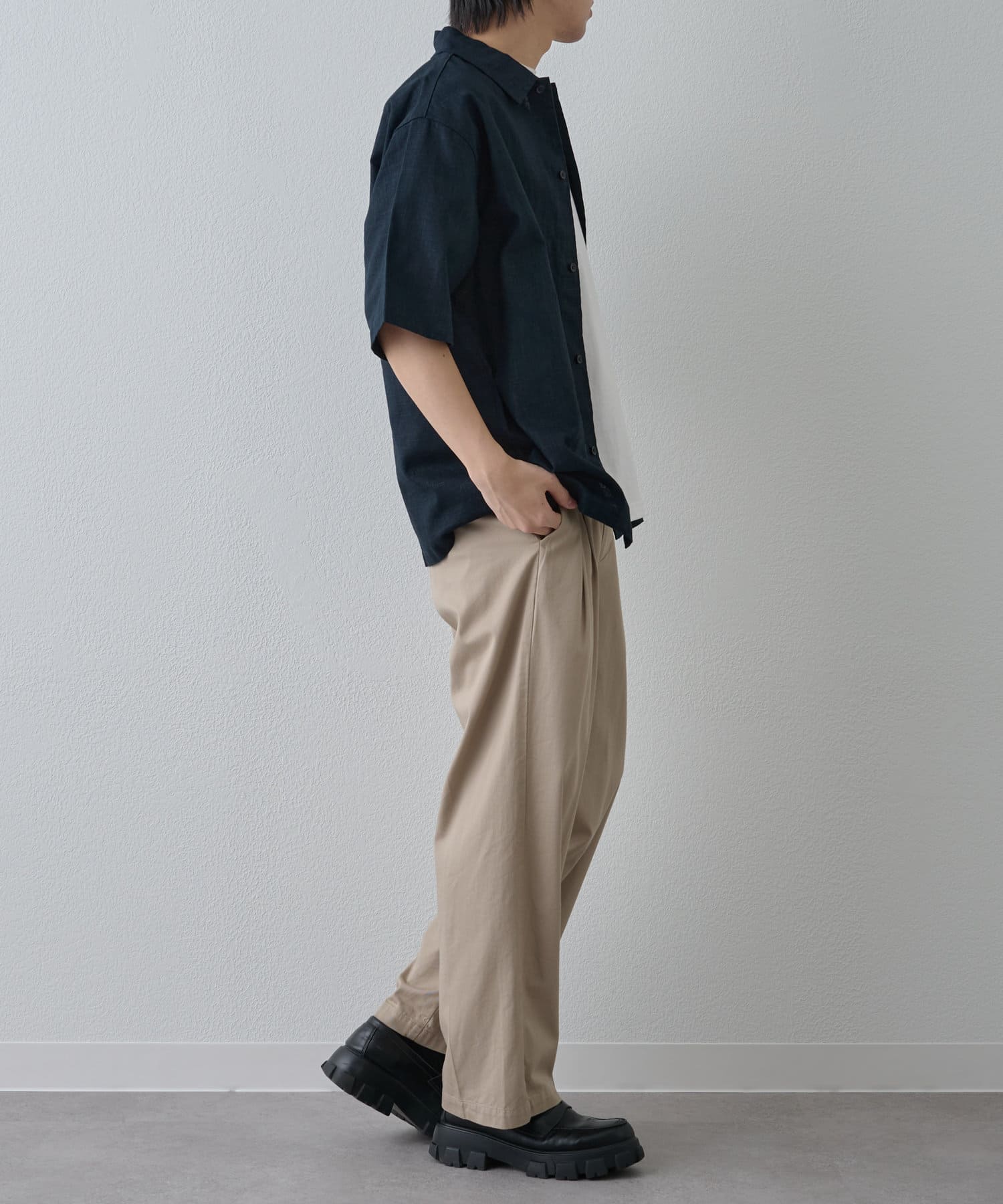 COLONY 2139(コロニー トゥーワンスリーナイン) 【セットアップ対応】ウォッシャブルリネン半袖シャツ