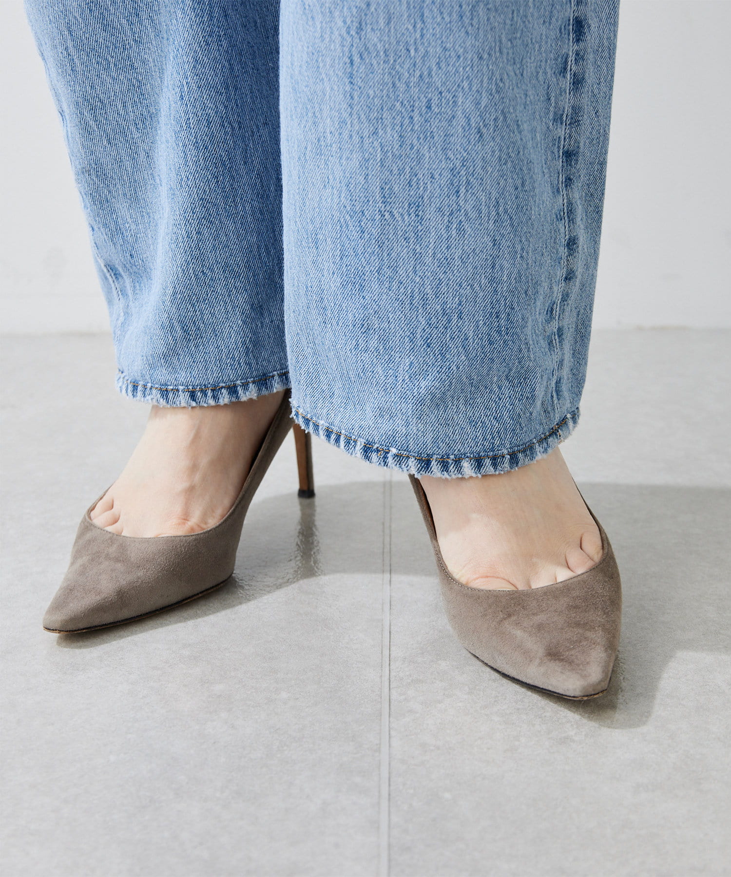 Whim Gazette(ウィム ガゼット) 【Jeanie Blue】STUD DENIMパンツ