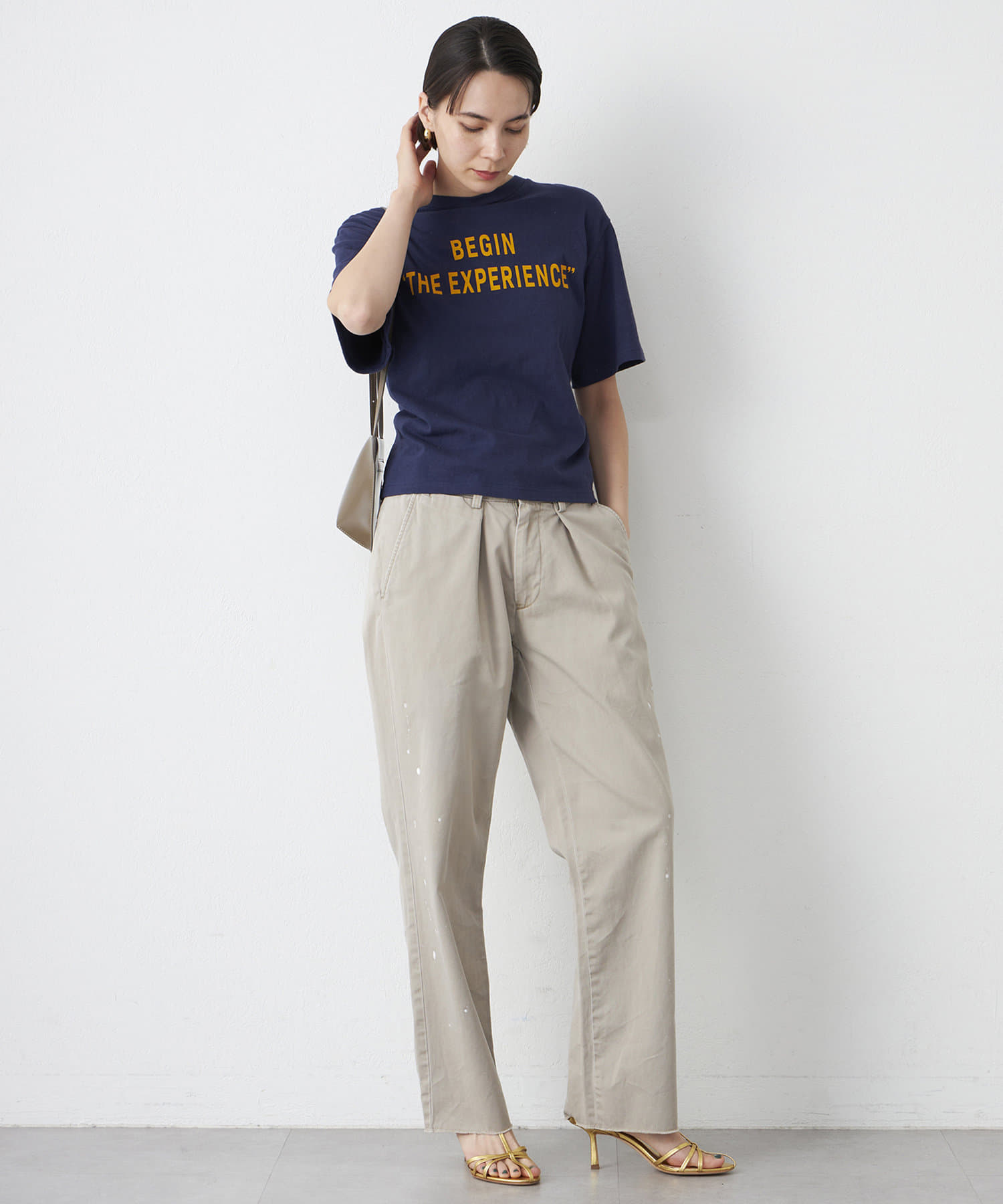 Jeanie Blue】PAINTED CHINOパンツ | Whim Gazette(ウィム