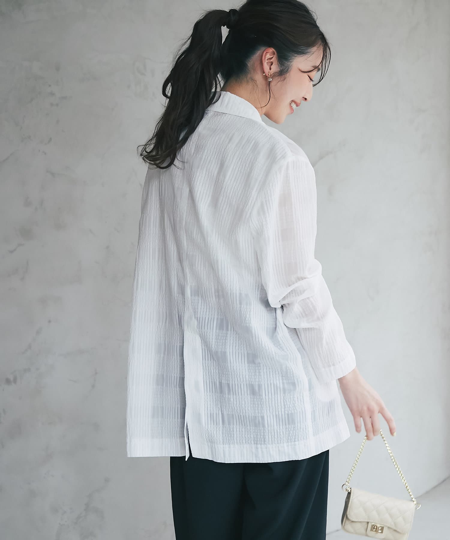 La boutique BonBon｜【クラス感アップコーデ】シアーチェック
