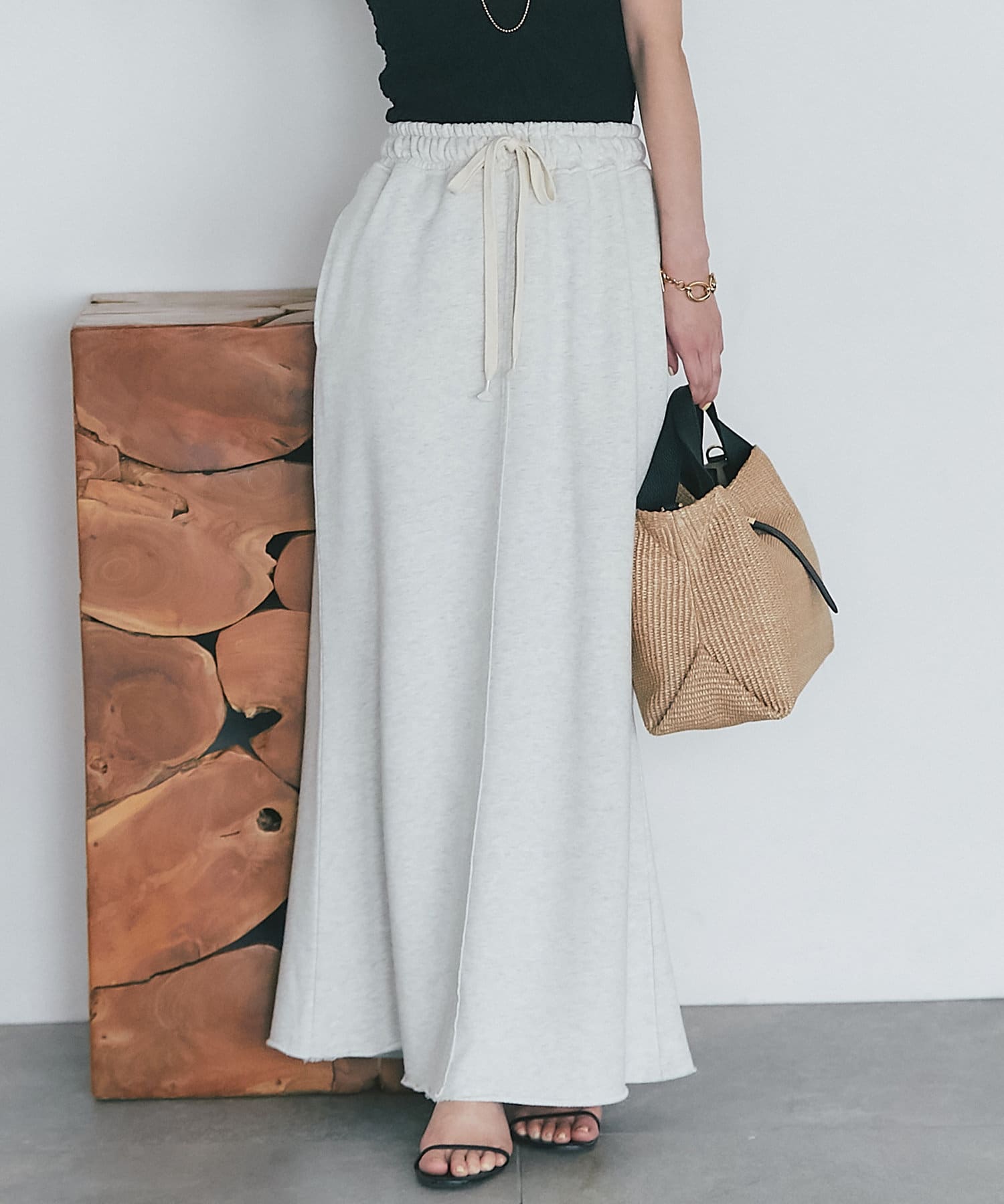 【絶品】 ヘルシースタイル】スウェットイージースカート | boutique La スカート