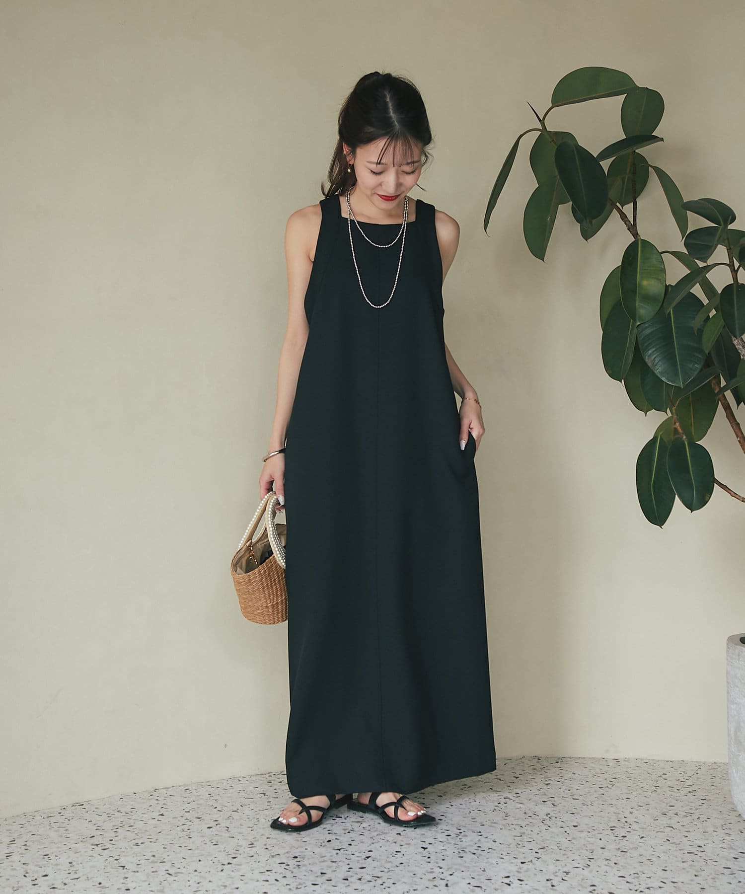 取り入れやすいトレンド】アメスリワンピース | La boutique