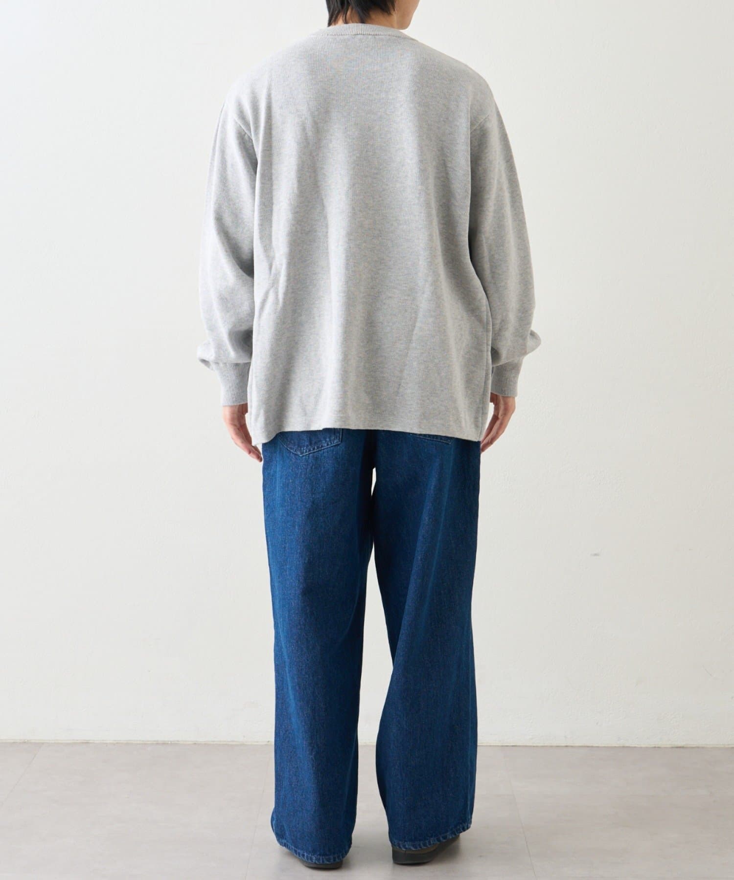 CIAOPANIC TYPY(チャオパニックティピー) 【洗えるニット】ユニセックス/袖配色/ビックシルエットロンTeeライクニット