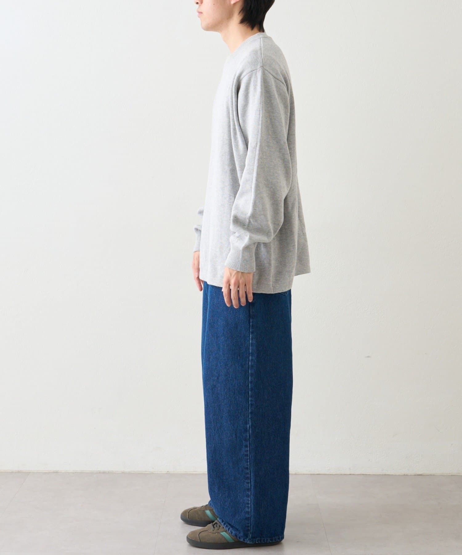 CIAOPANIC TYPY(チャオパニックティピー) 【洗えるニット】ユニセックス/袖配色/ビックシルエットロンTeeライクニット