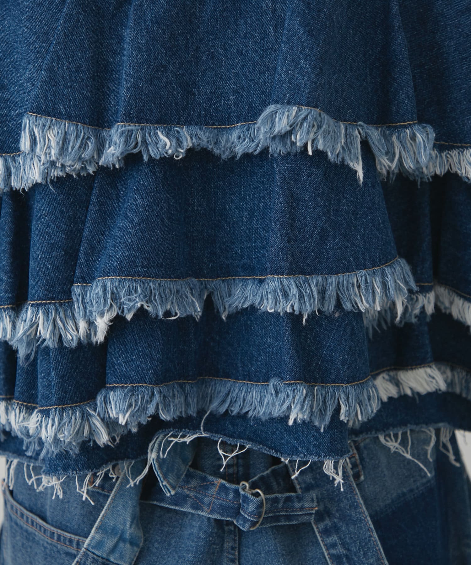 CIAOPANIC TYPY(チャオパニックティピー) 【etsinta/エシンタ】バックフリルデニムジャケット